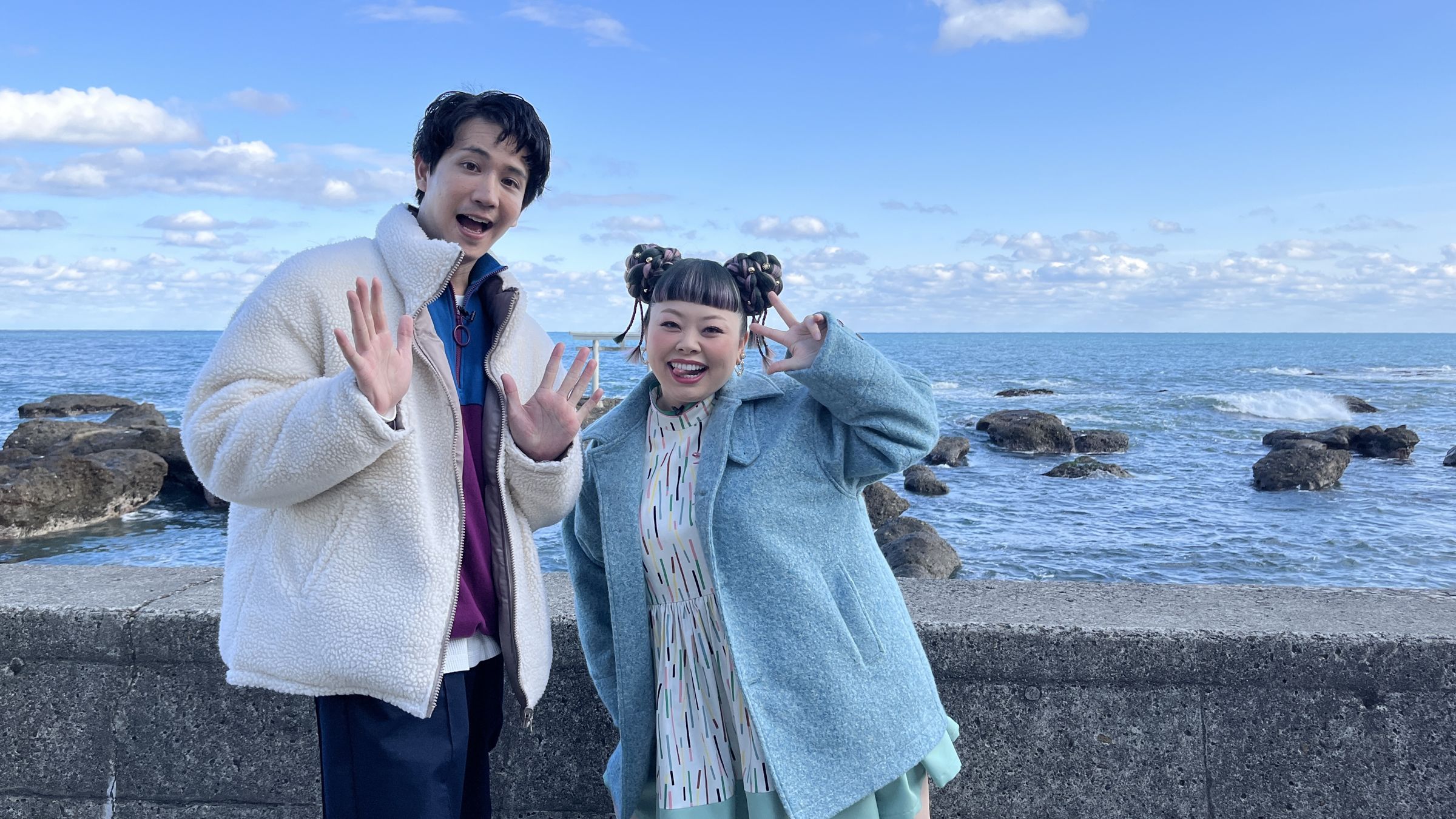 渡邊直美第一次上台灣外景節目《台灣好吃驚》,卻是在日本介紹茨城縣讓她大呼好新奇。(國興衛視提供)