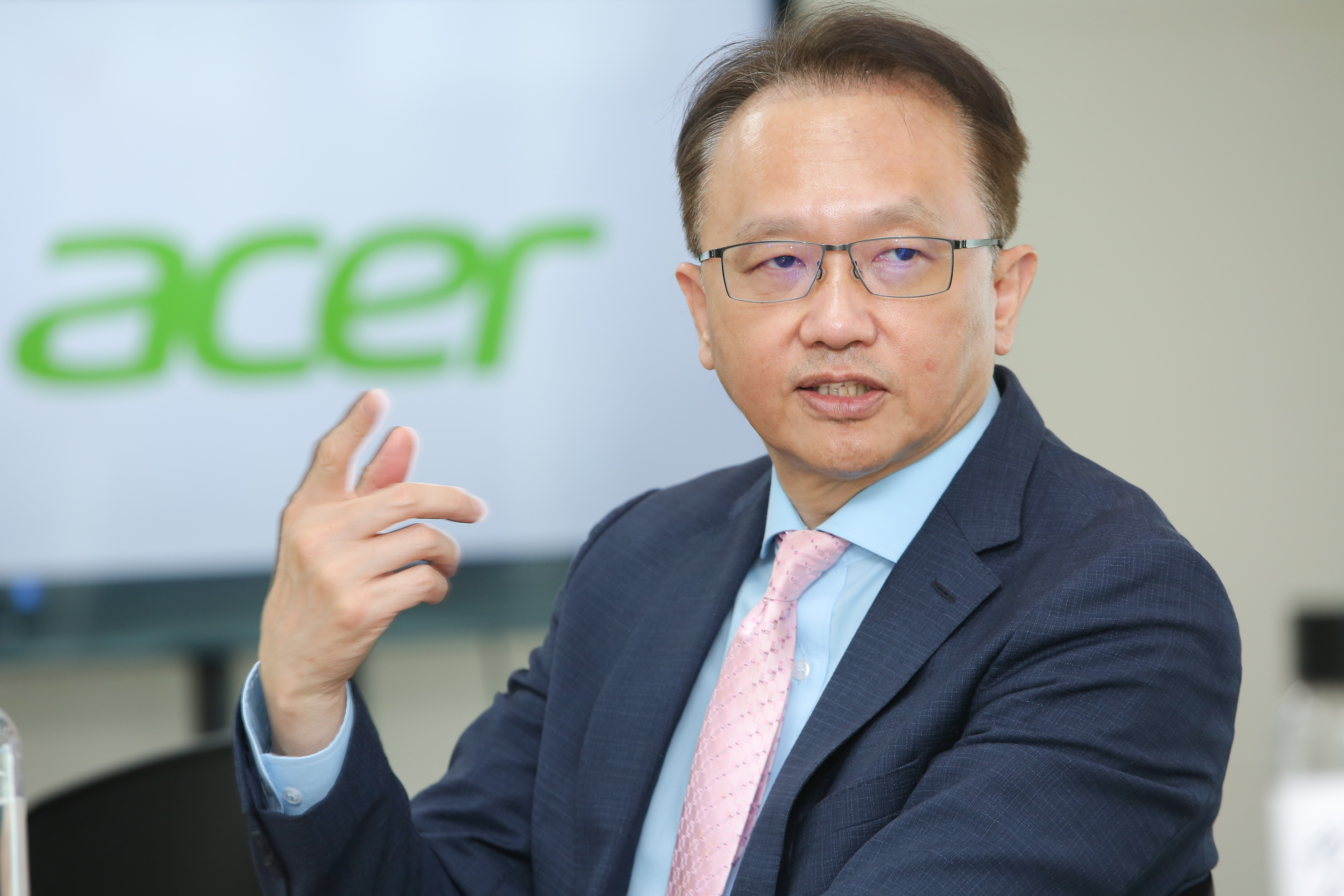 宏碁董事長陳俊聖今日下午，出席自家活動「2025龍騰微笑獎頒獎典禮暨茶會」。（本刊資料照）