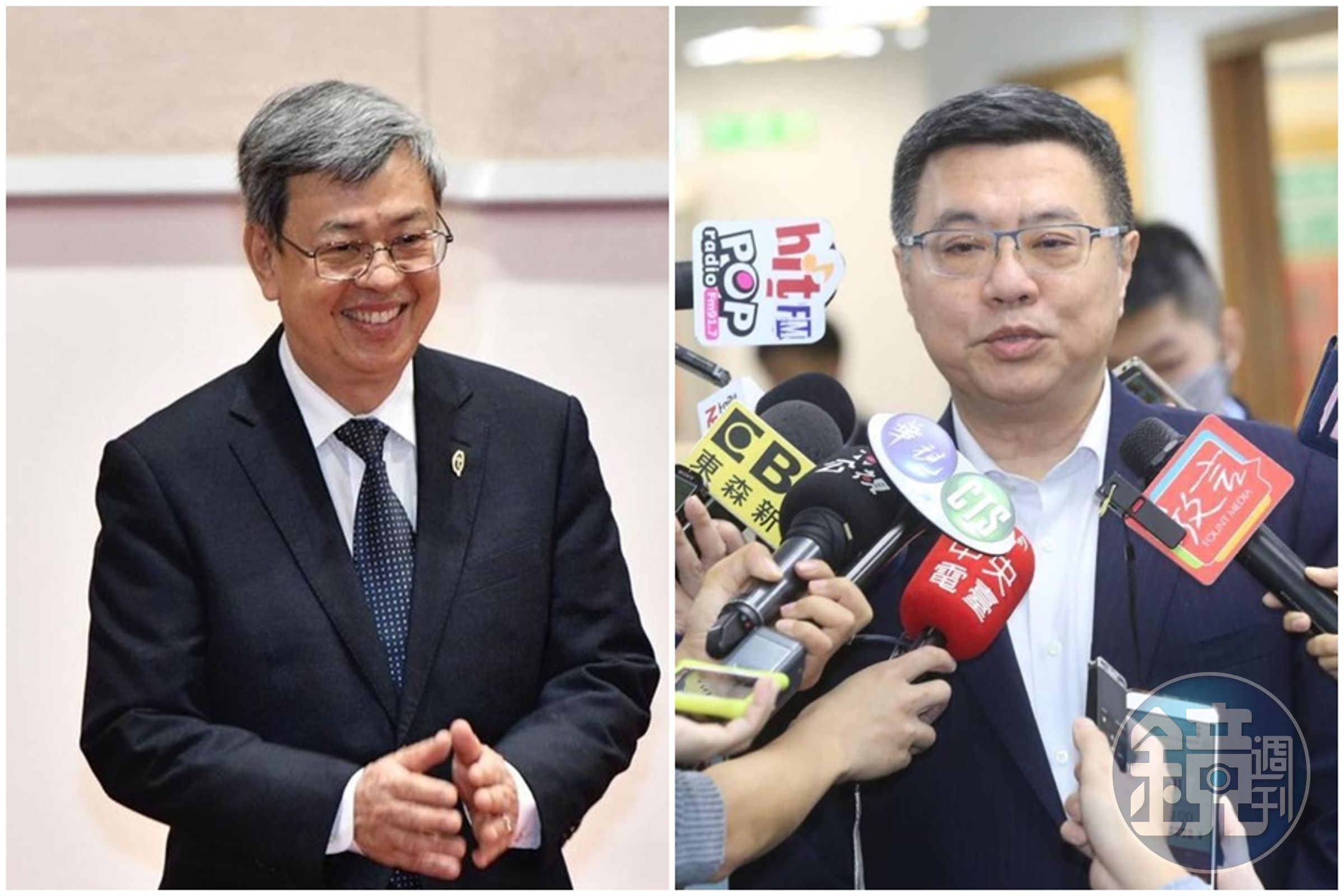陳建仁（左）、卓榮泰（右）皆入列民進黨立委提名委員會名單。（本刊資料照）