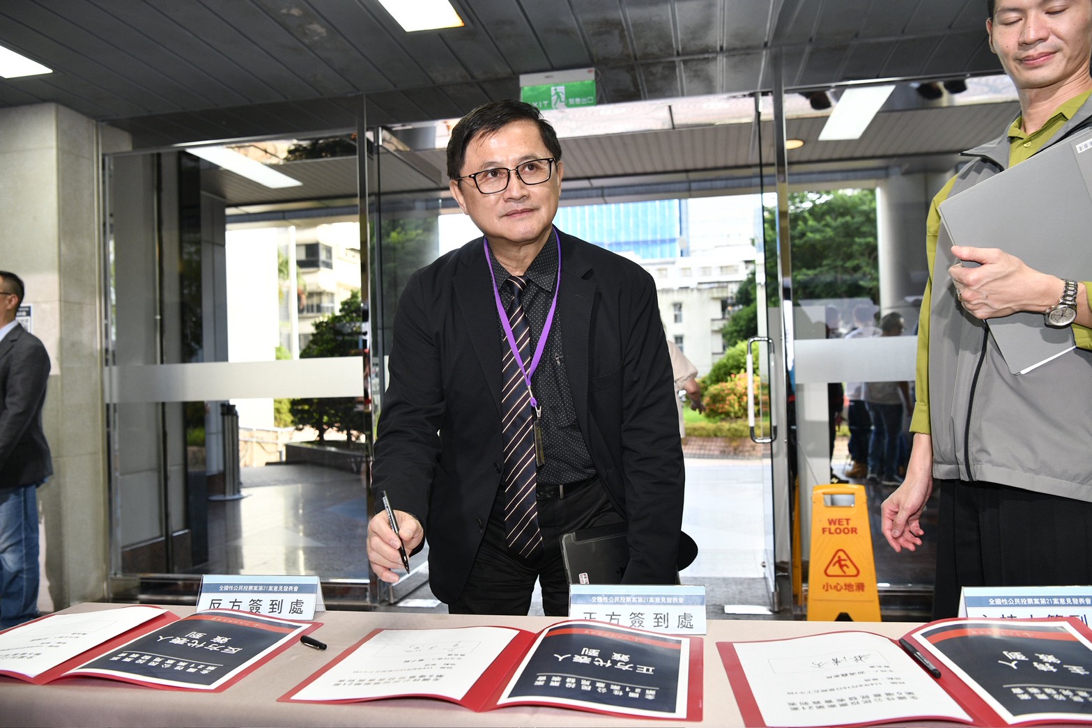 童子賢表示，面對全球暖化危機，台灣責無旁貸，並強調，每一度不排碳的電都很珍貴，需要讓核電來幫忙。（鏡報李智為攝）