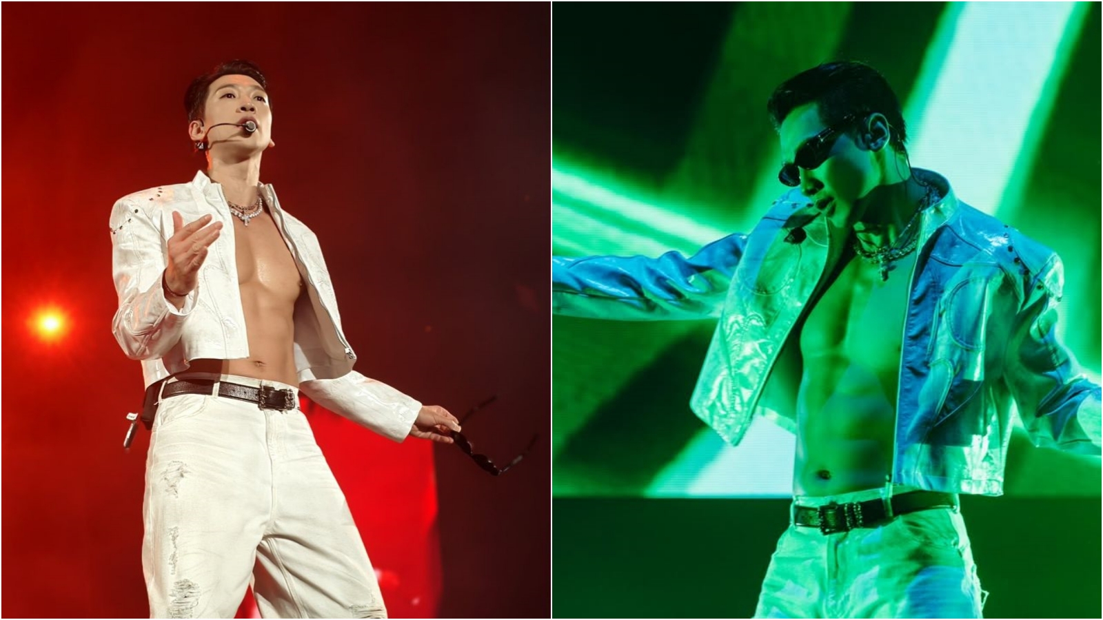 天王Rain演唱會胸腹肌炸裂，粉絲臉紅心跳。（讀者提供、翻攝IG）