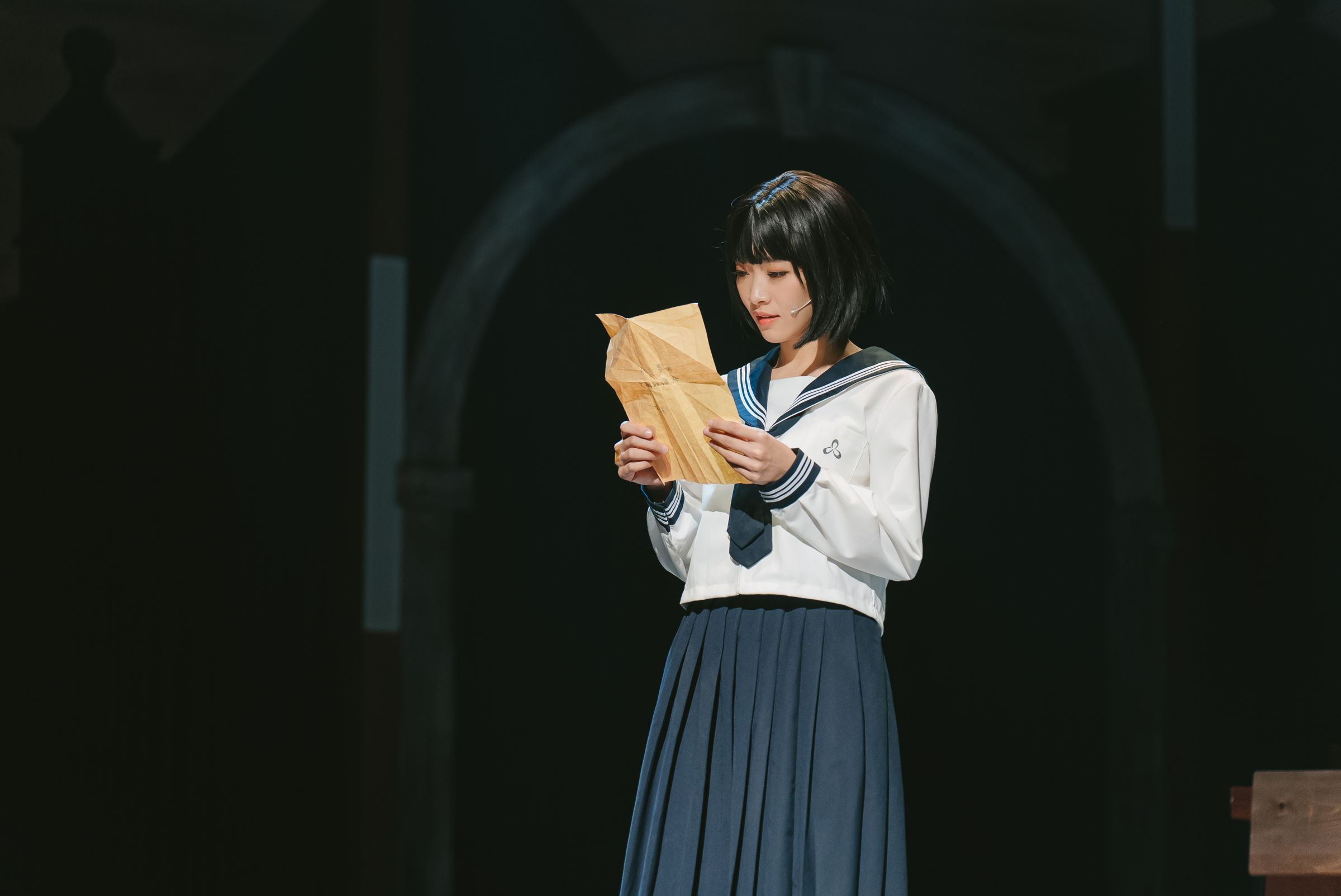 《台北大空襲》音樂劇將遊戲女主角「林清子」真人化。(三點水製藝文化提供)