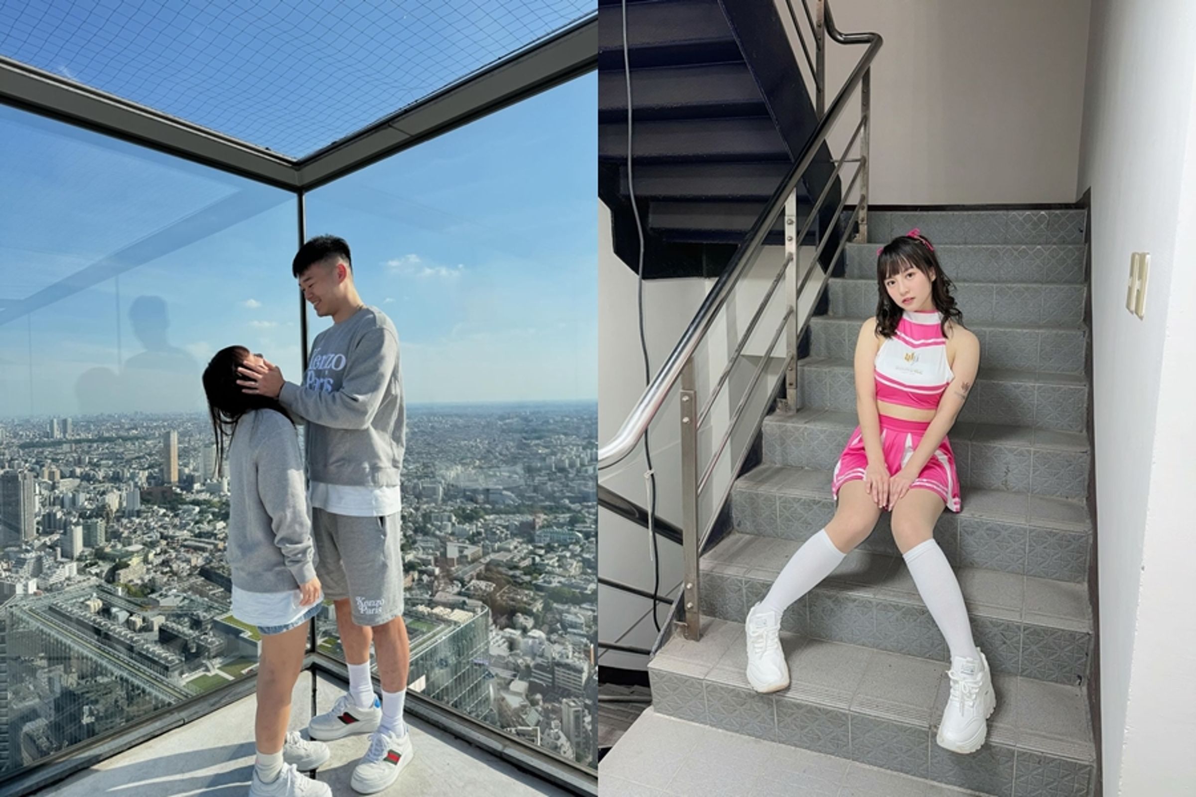 王齊麟(左圖右)與陳詩媛(左圖左、右圖)今年520認愛,近日男方更大方喊願意結婚。(翻攝自@chilinwang Threads、@10yuan.0424 IG)