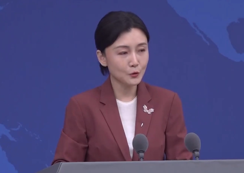 中共國台辦發言人張晗批民進黨政府迫害、打壓在野黨。（翻攝自中國網）