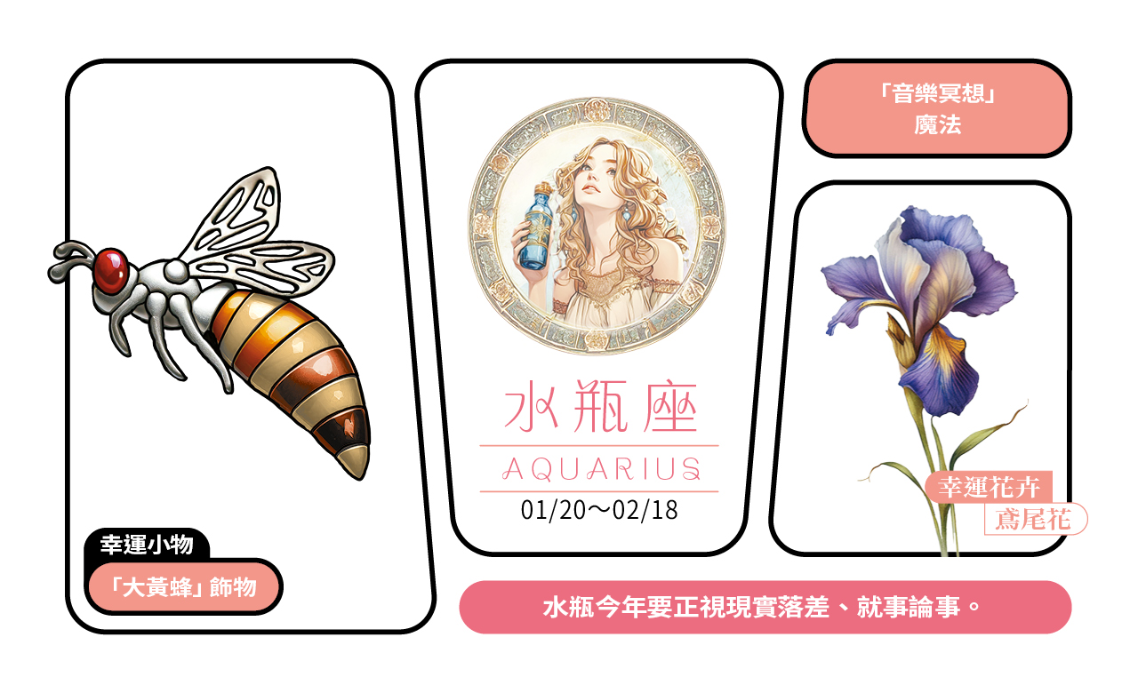 【2025瑪法達大預言】水瓶座的財富健康與幸運小物