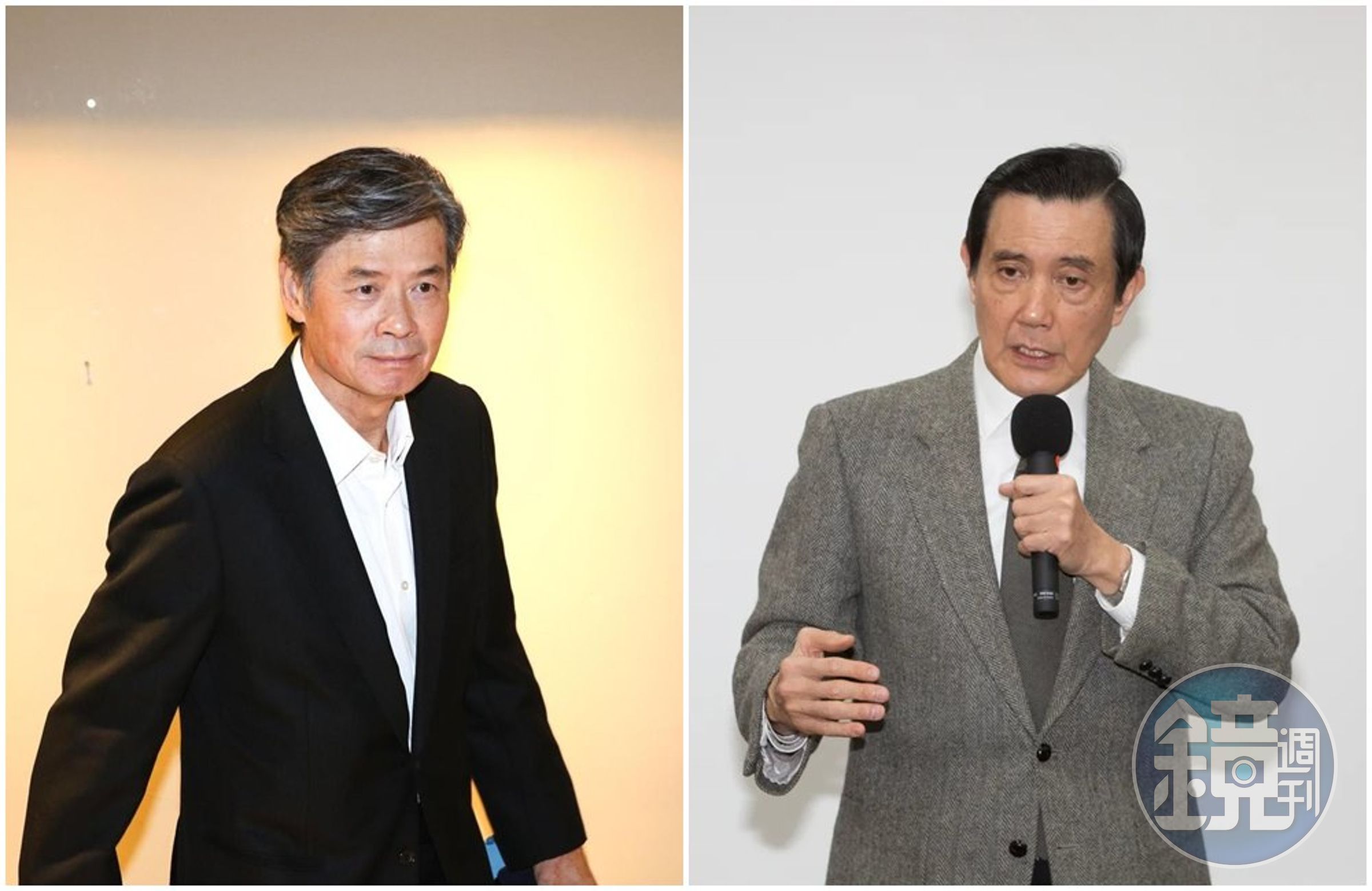 馬英九(右圖)表態贊成全民調,據傳金溥聰(左圖)不滿。(本刊資料照)