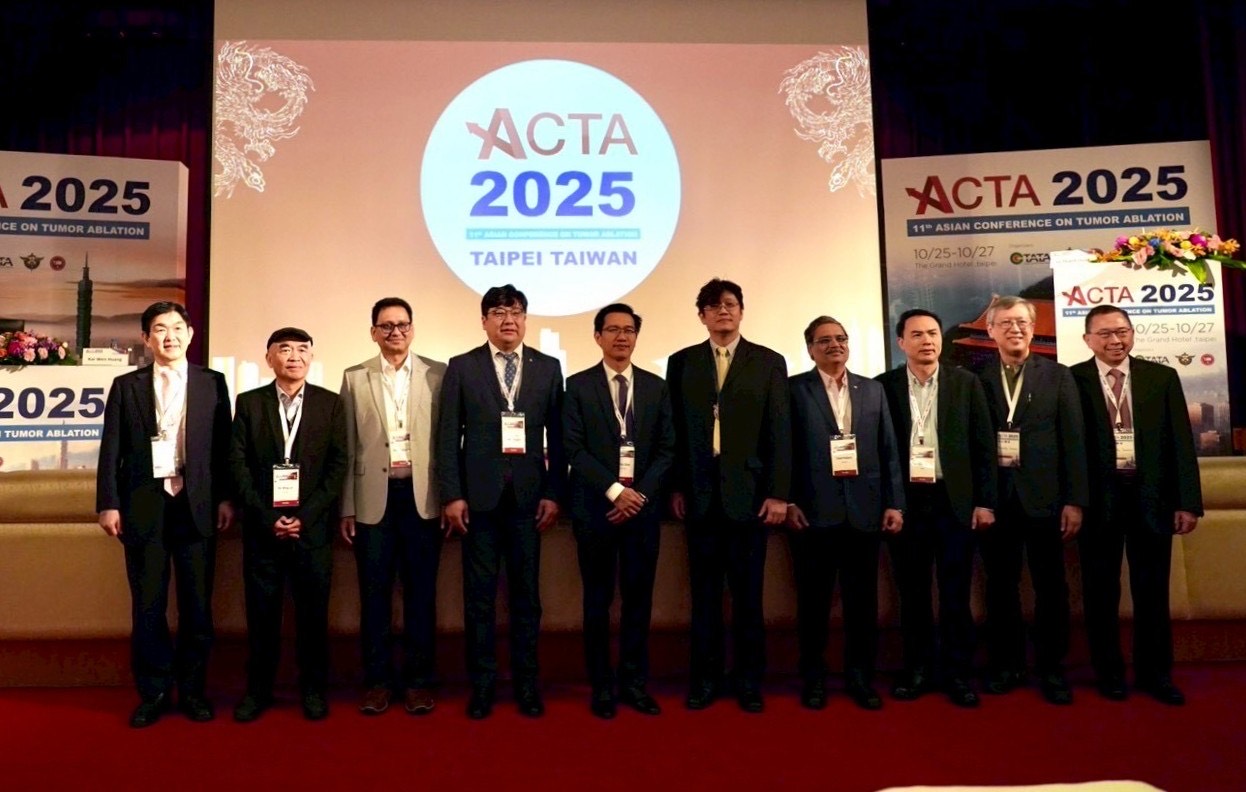 亞太腫瘤消融年會中展示最新智能導引設備。（主辦單位提供）