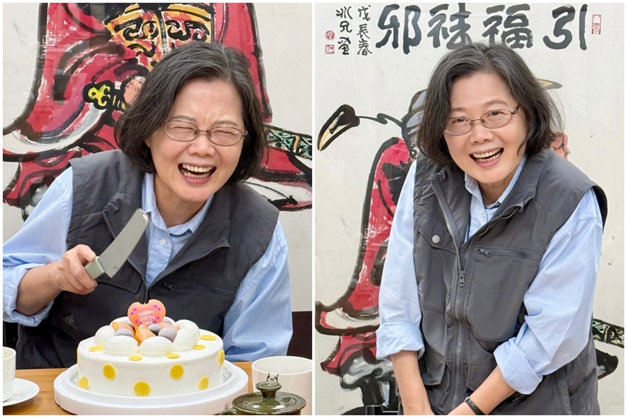 今日是蔡英文70歲大壽。（翻攝自Threads@tsai_ingwen）