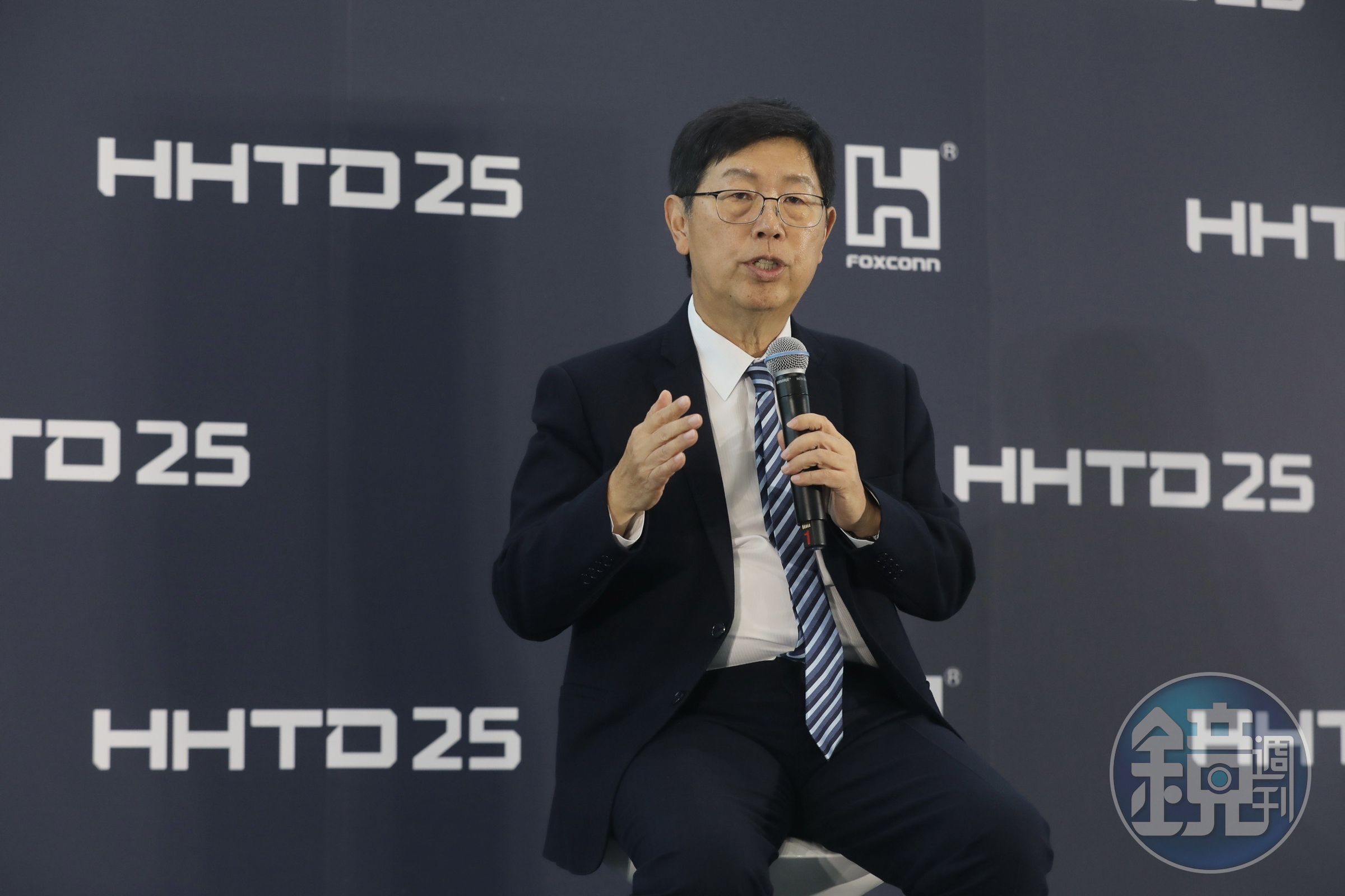 鴻海集團董事長劉揚偉於鴻海科技日接受國內外媒體聯訪。
