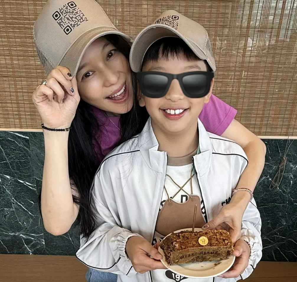 徐若瑄的兒子近來迎接10歲生日。（翻攝自臉書）
