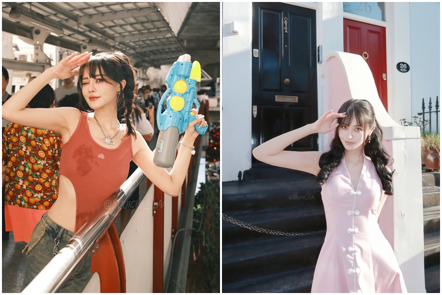 賴品妤分享與男友曾玟學的聊天紀錄，對方覺得好像在跟AI情人交往。（翻攝自賴品妤IG）