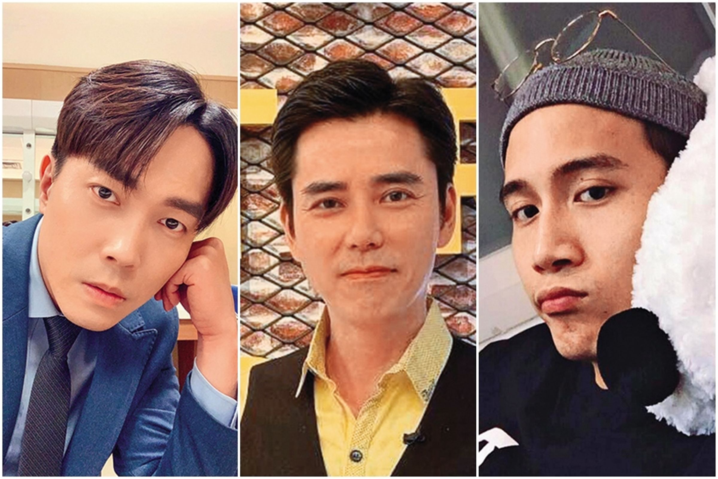 不少男星也曾被爆情緒失控,左起為許仁杰、丁力騏、陳彥允。(合成圖,翻攝自臉書)