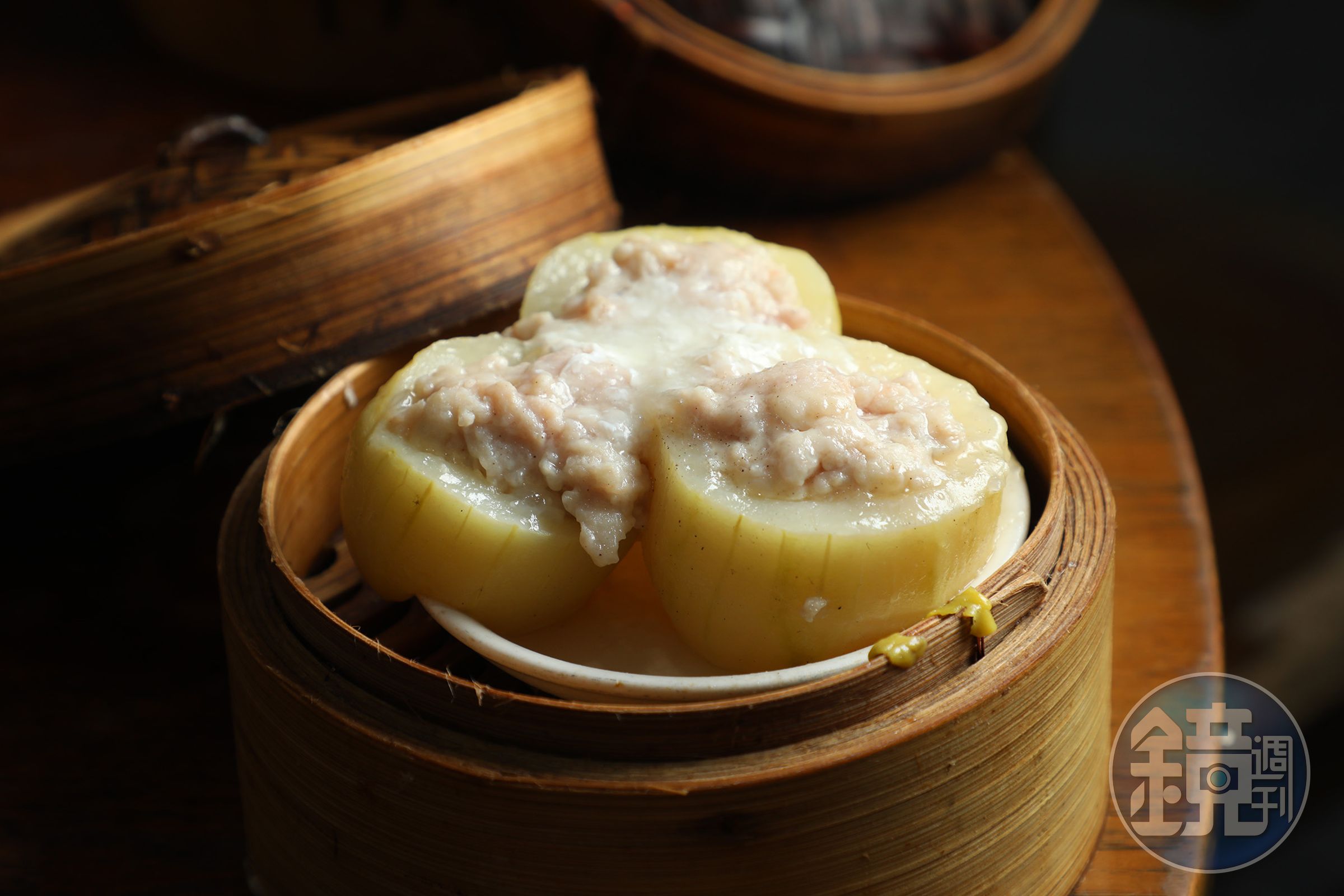 風味清爽的「櫛瓜堡」,是點心區的驚喜之作。(港幣26元/份,約NT$99)