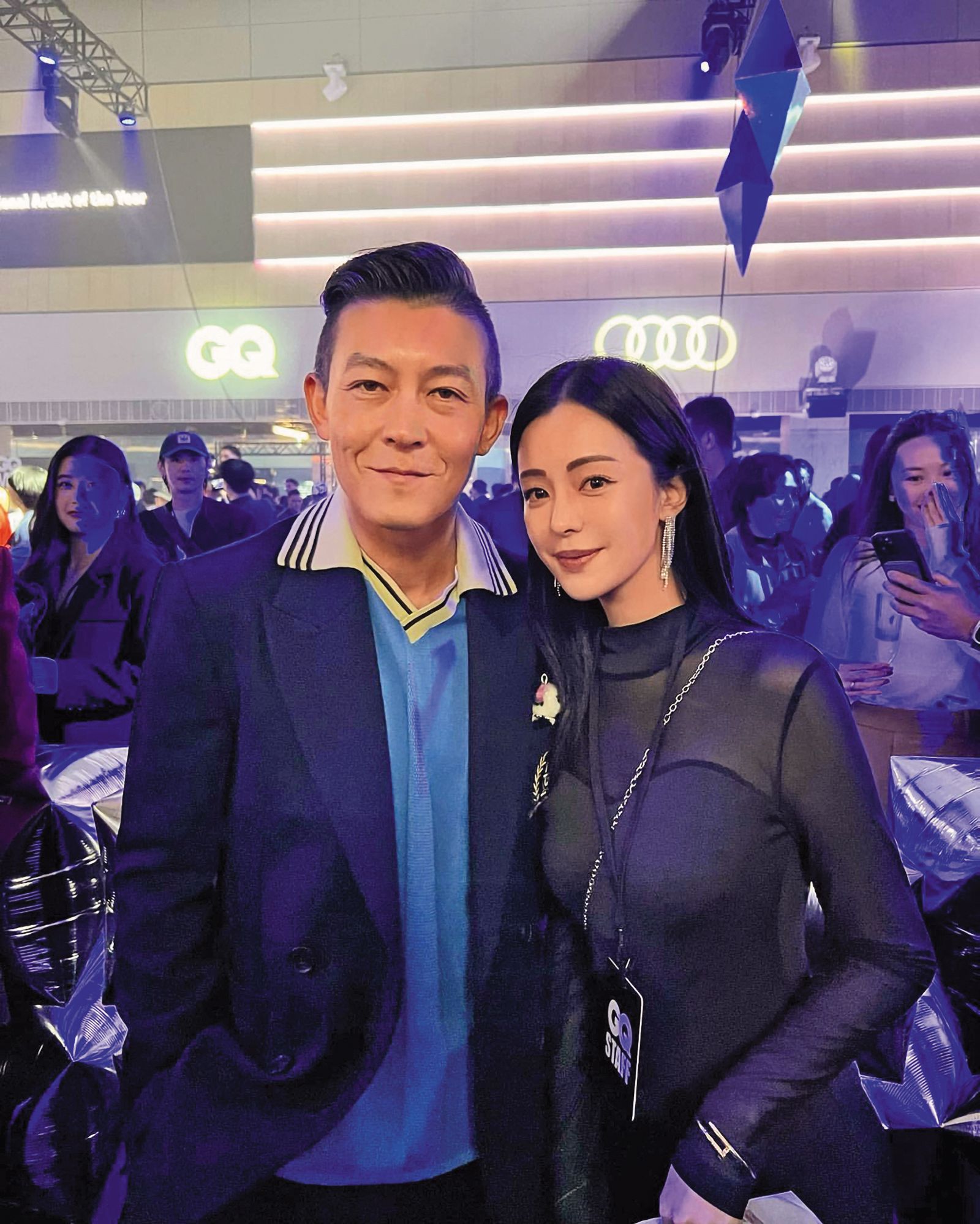 趙文安（右）因有著社群編輯經歷，頻繁出入上流社會場合，還曾和陳冠希（左）合照。 （翻攝自wenanchao IG）