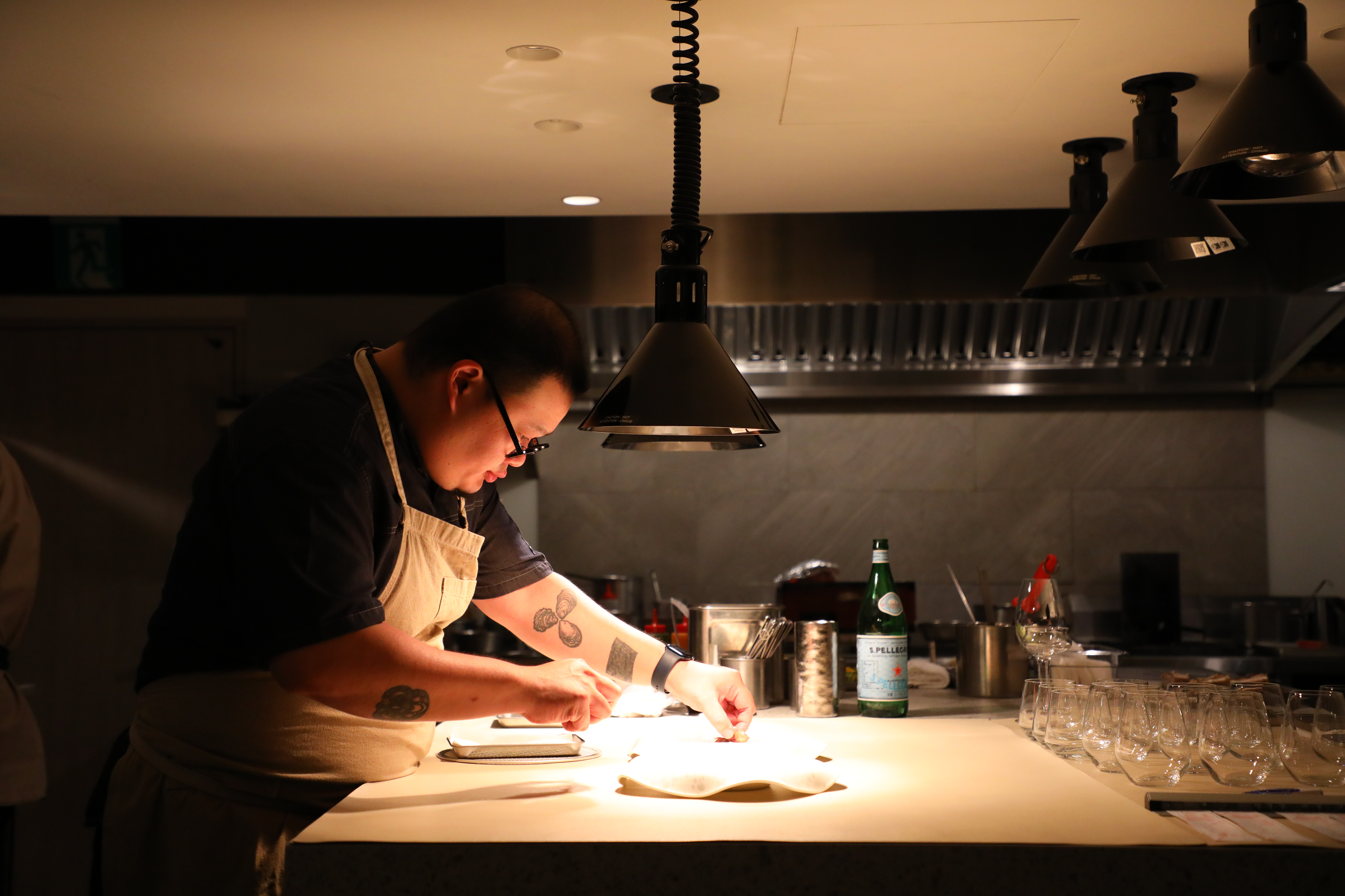 主廚李信男（Nobu Lee）在歐洲、大洋洲、台灣等高端餐廳歷練超過20年，今年1月以己之名開設法式料理餐廳「NOBUO」。