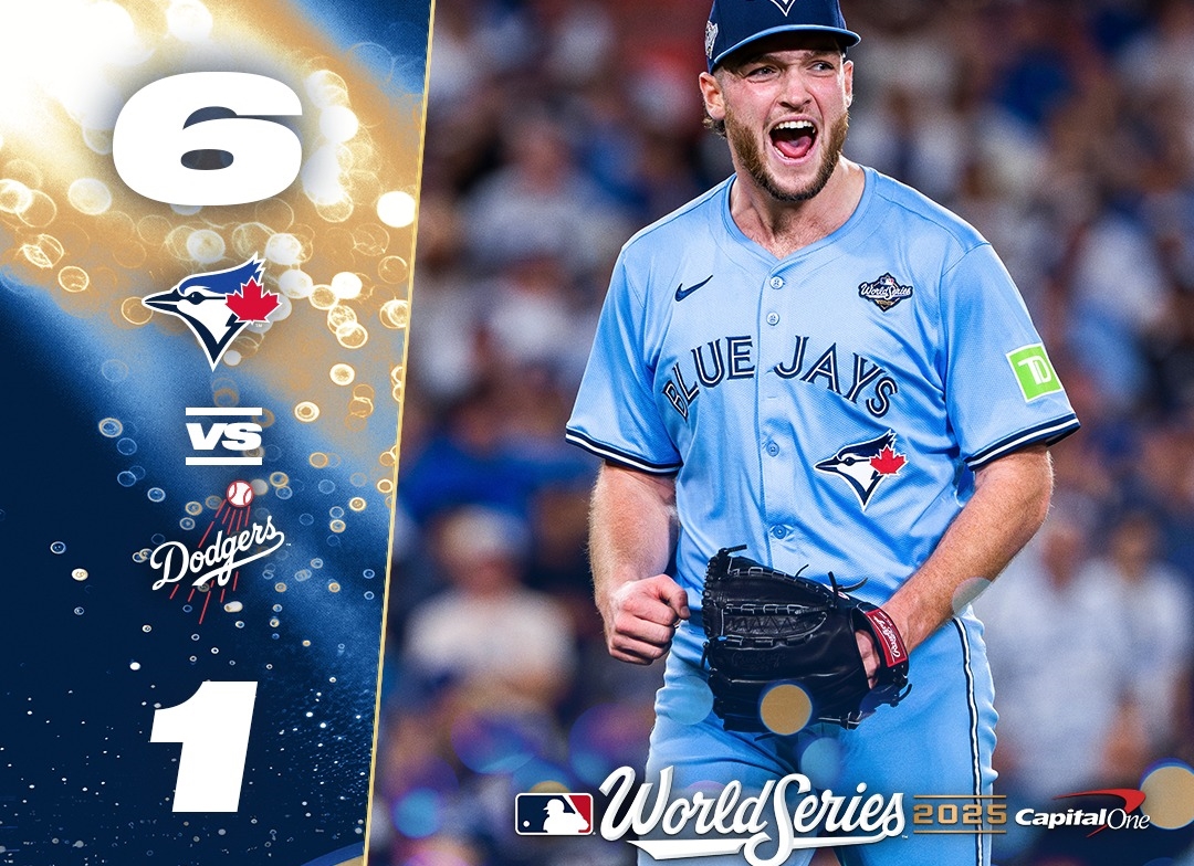 藍鳥菜鳥耶薩維奇擔任本場先發投手，主投7局只被敲出3支安打、失1分，外加飆出12次三振，幫助球隊以6：1拿下勝利。（翻攝自藍鳥FB）