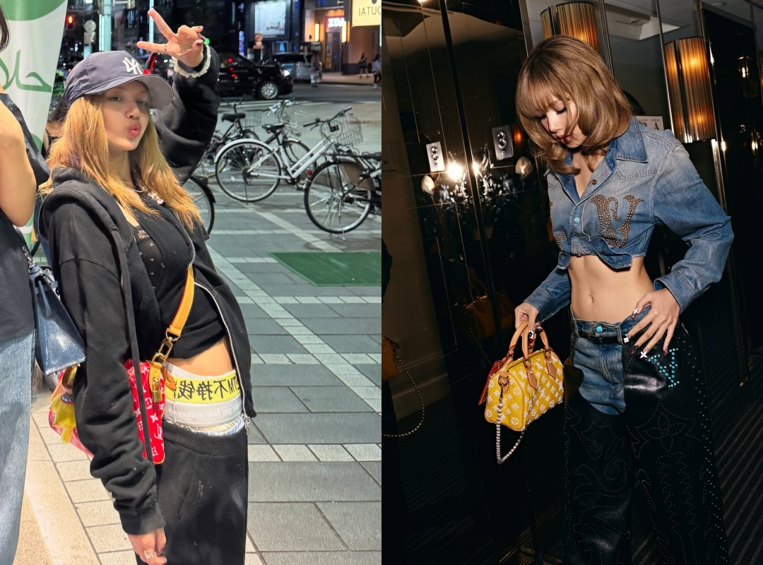 Lisa也有兩款不同顏色的Speedy P9包款。（路易威登提供）