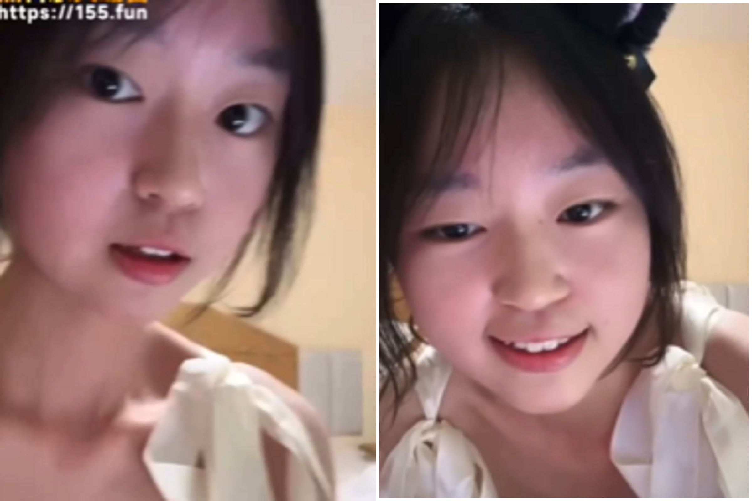 這正妹主播懂流量!調整音樂與鏡頭,飽滿低垂「裸肉團子」呼之欲出。(翻自《黑料網》)