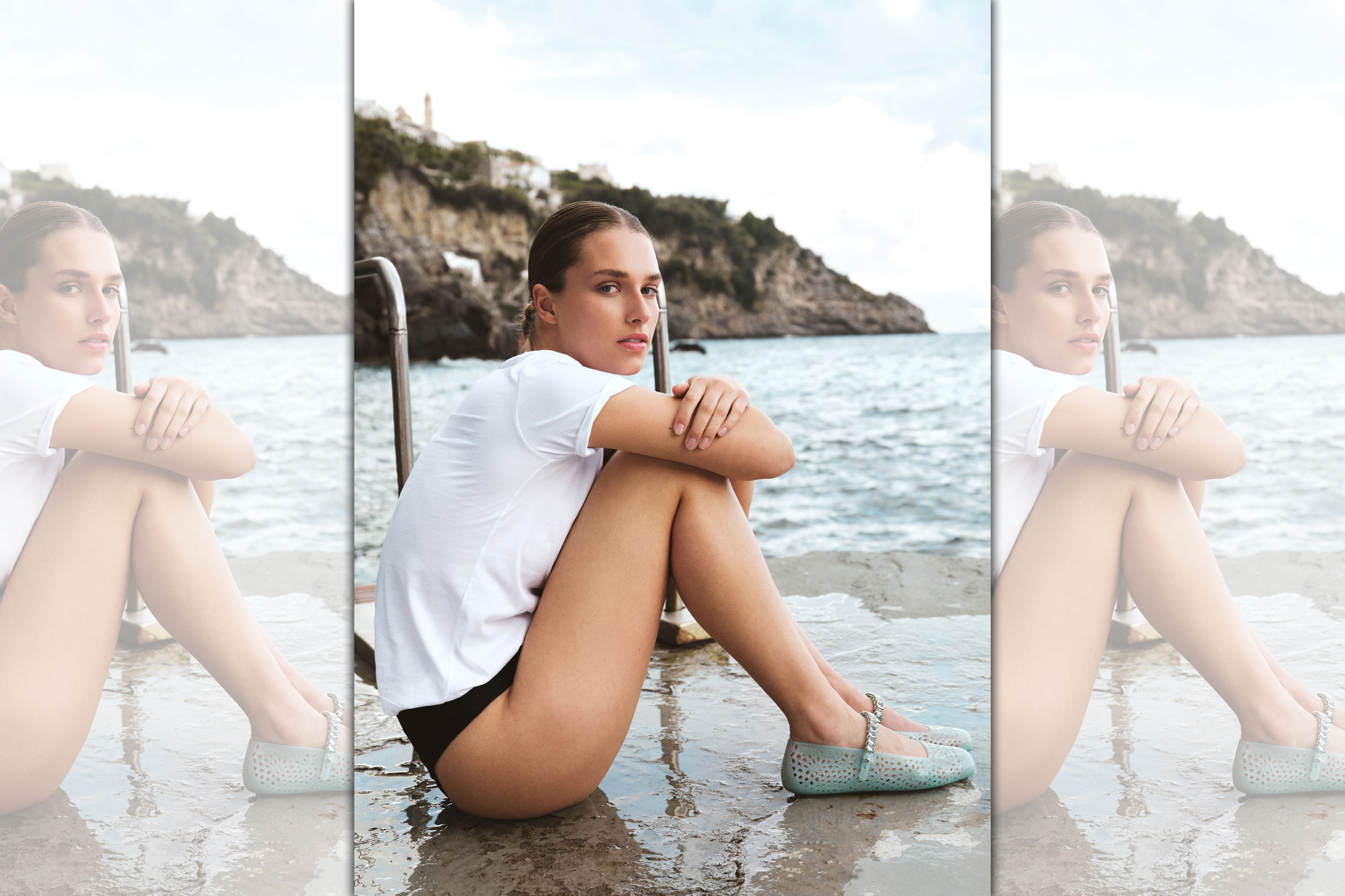 Jimmy Choo Jelly果凍平底鞋呼應今夏潮流。（藍鐘提供）