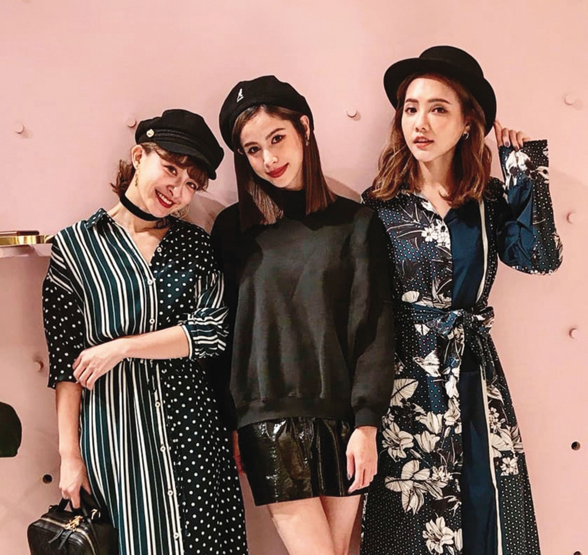 Nikki(中)在演藝圈星途不順遂,近年成功轉型當KOL,活動邀約不斷。(翻攝自Nikki IG)
