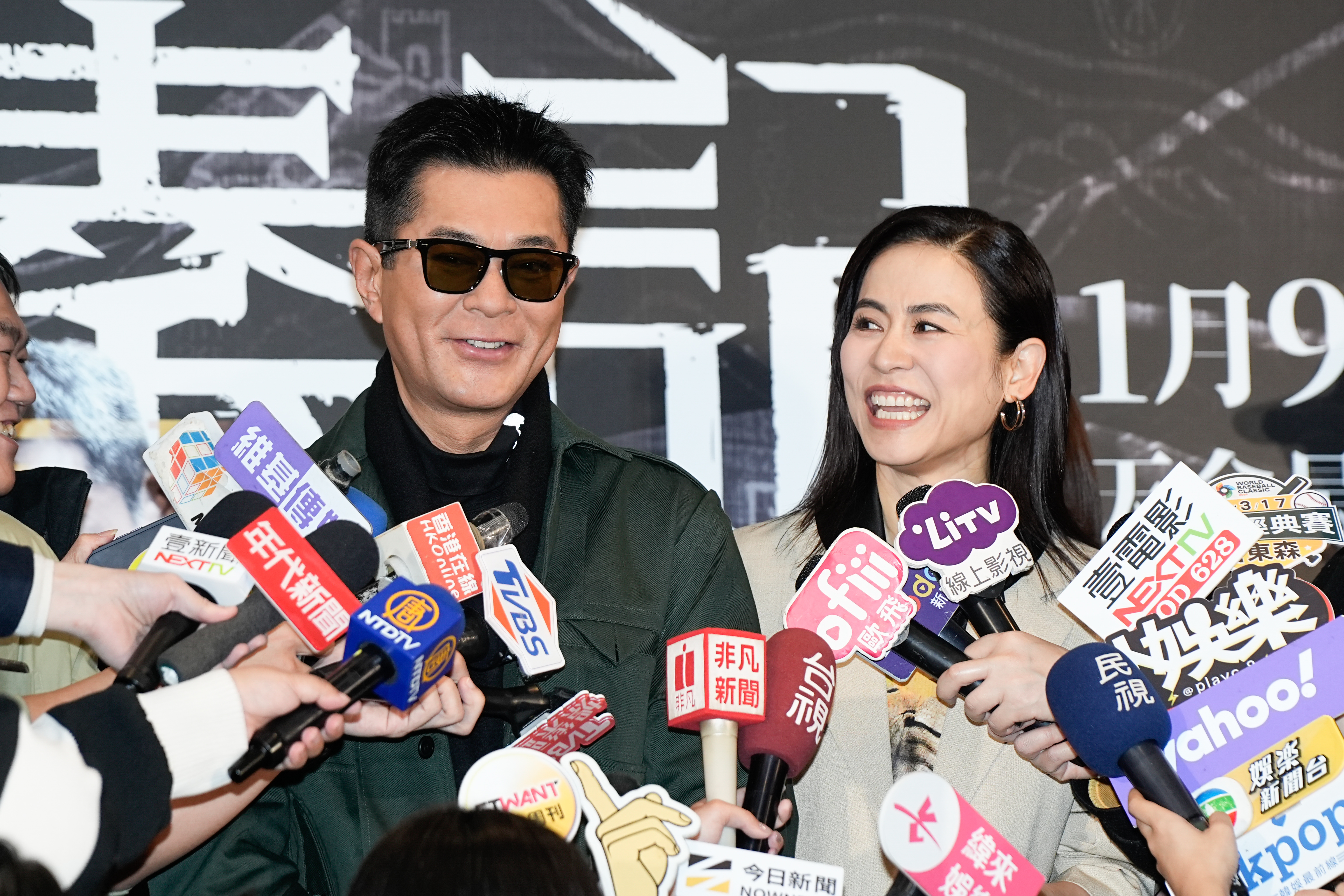 古天樂與宣萱訪台為電影《尋秦記》宣傳，難得在台北颳起一陣港星旋風，2人繼昨晚首映會後，又正式與媒體見面茶敘。