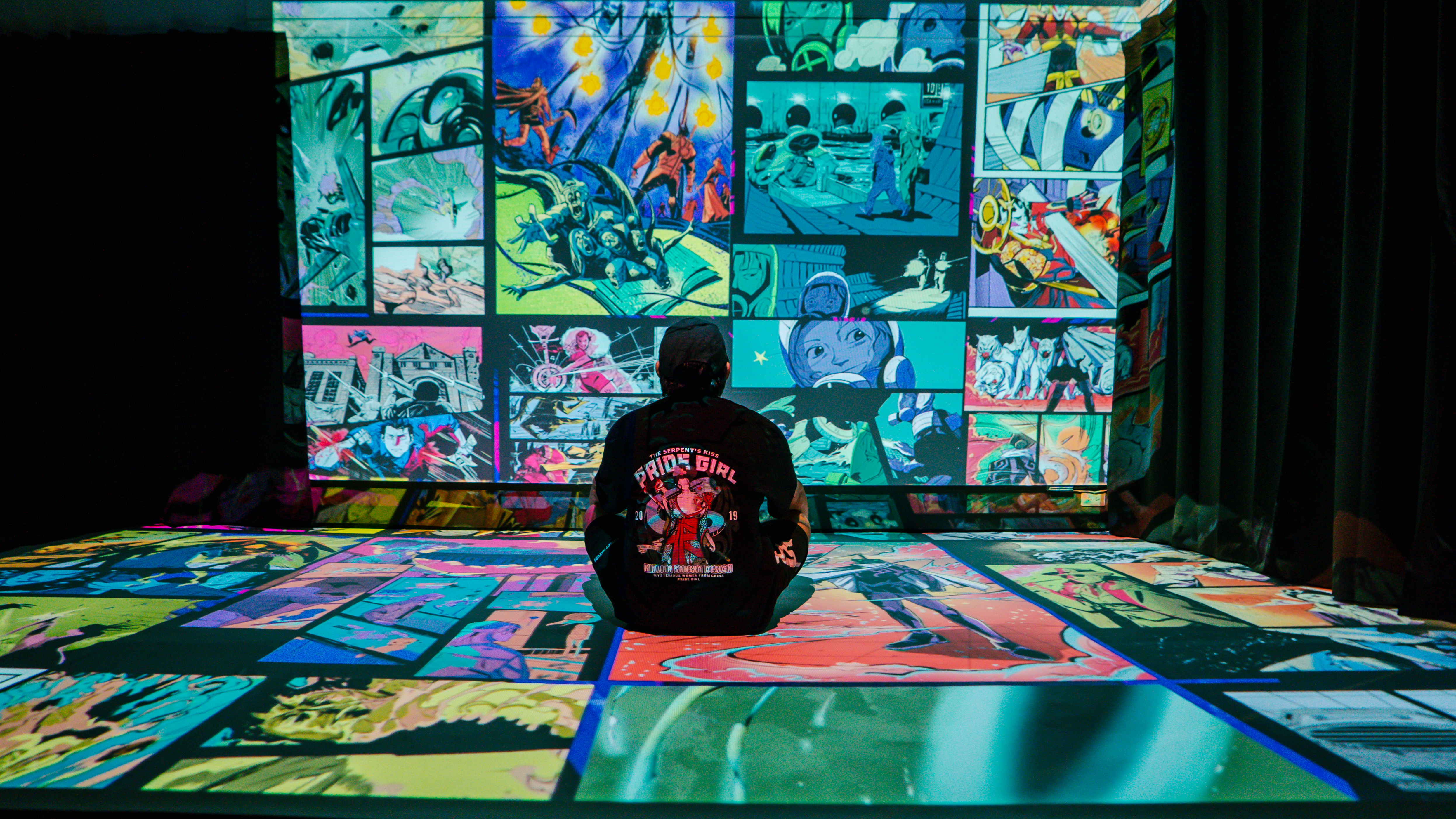 《墨世曙光》2021年在台灣藝術教育館推出沉浸式特展。（光點吉樹提供）