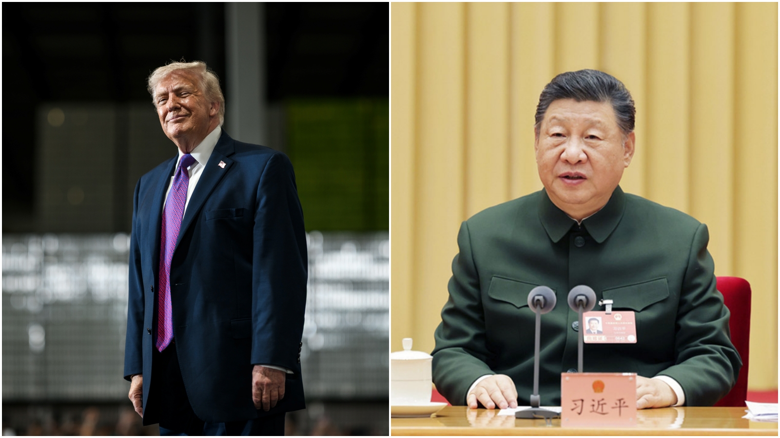 因川普要坐鎮協調伊朗戰火，要求川習延遲一個月。（翻攝X@WhiteHouse、人民網）