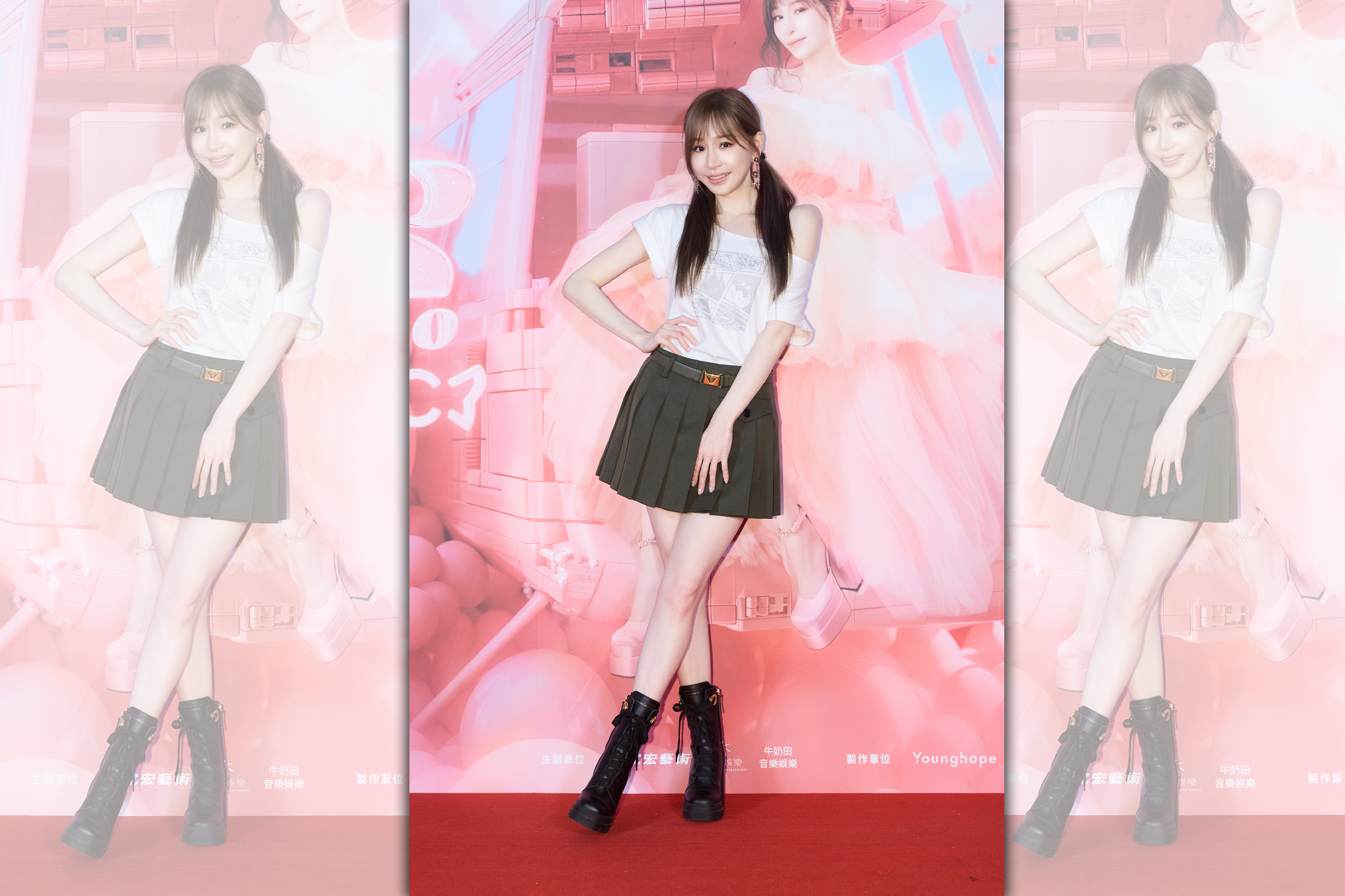 王心凌昨晚演唱會現身慶功記者會，依然狀態極佳。（天晴娛樂/寬宏藝術提供）