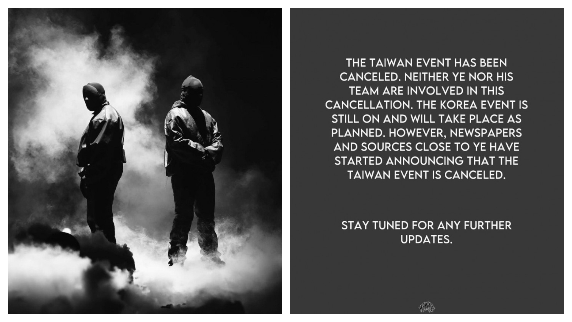 肯爺預計週日在桃園體育場演出，不過表演前幾天突然喊卡。（聚善美文創娛樂提供、翻攝自Instagram＠yefanatics）