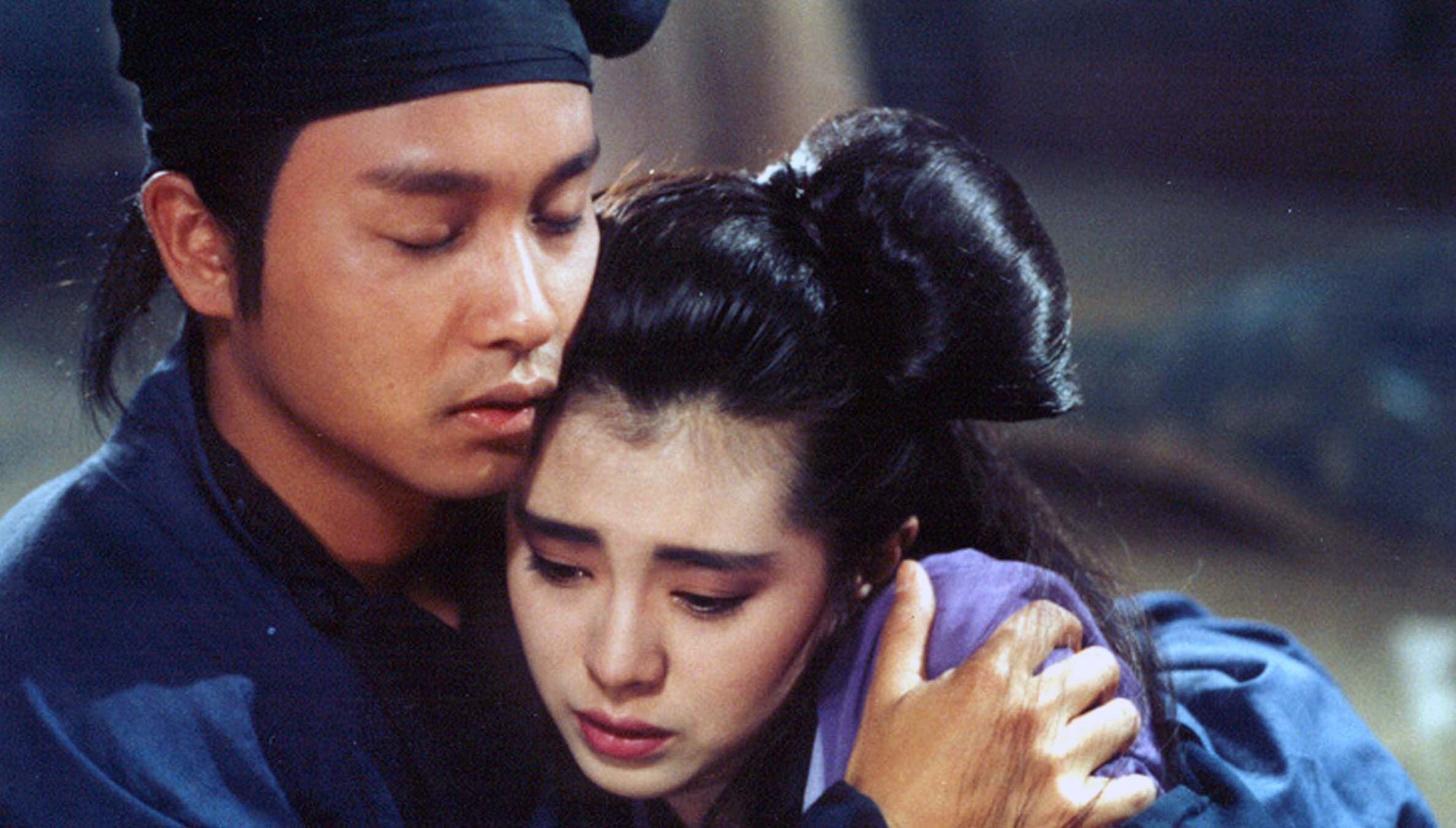 王祖賢與張國榮合作《倩女幽魂》成為影壇經典。（翻攝香港電影資料館）