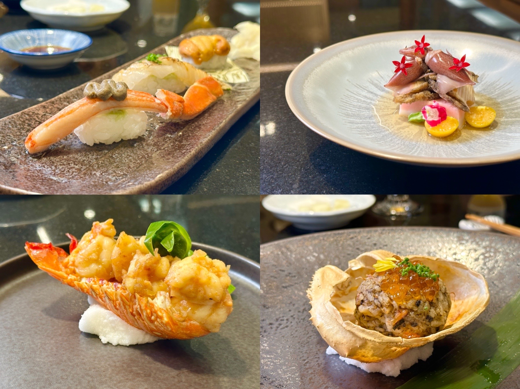 「閤豐割烹」全新推出的「櫻花豐套餐」，集結日本、台灣的優質海鮮。