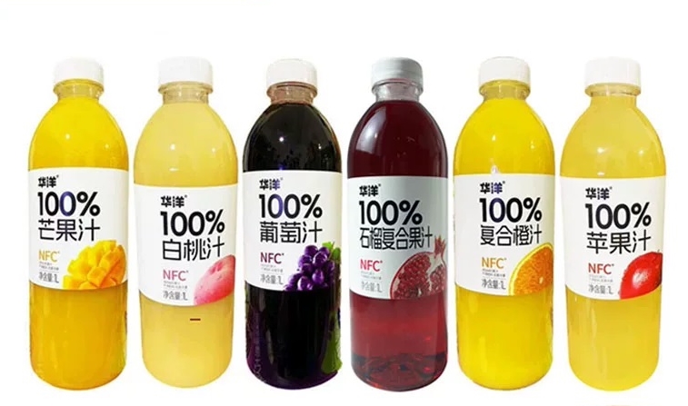 廣州華洋委託河南工廠生產的多款果汁，就曾因摻水與標籤虛假被罰款超過人民幣13萬元。（翻攝自淘寶）