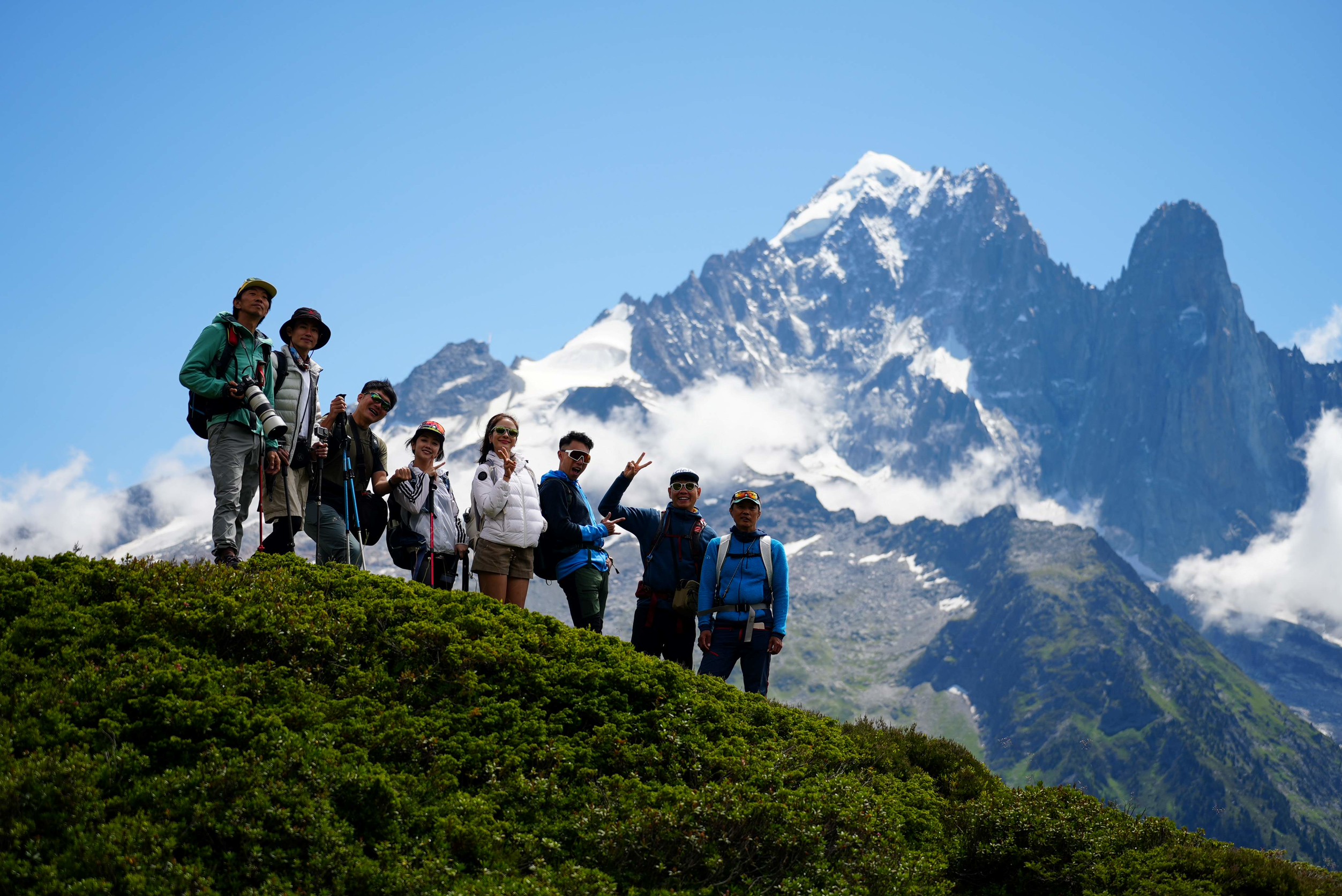 《上山吧!台灣隊》挑戰征服瑞士馬特洪峰。(三立提供)