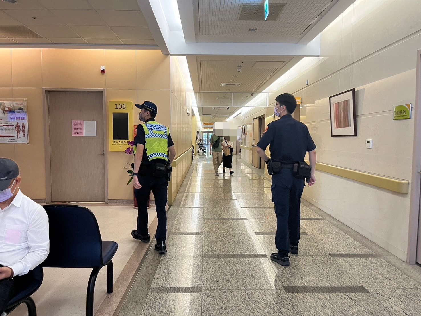 女護理師遭恐嚇,霧峰分局部署警力保護,並將嫌犯移送法辦。(警方提供)