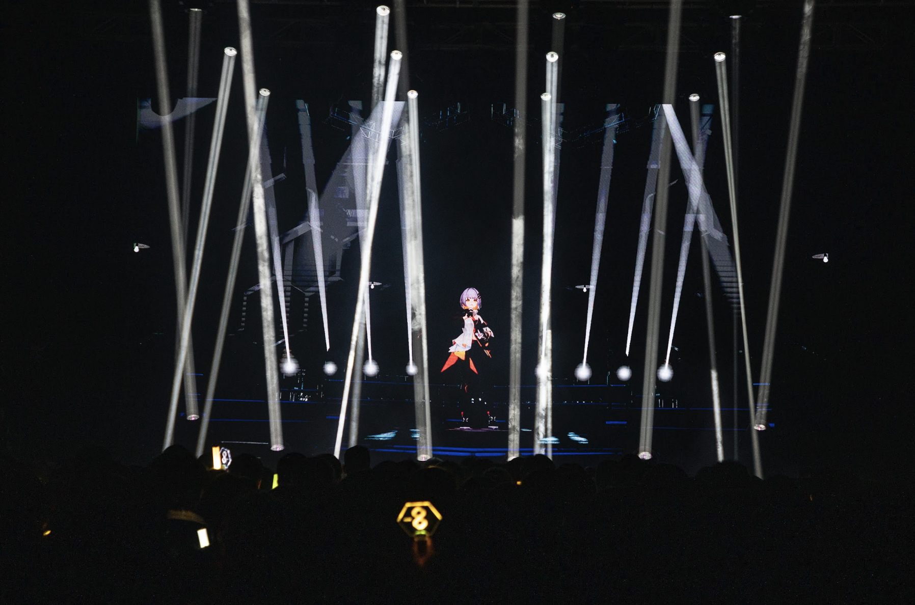 日本人氣虛擬歌手Vsinger「HACHI」在台成功舉辦個人演唱會。（Harry Huang提供）