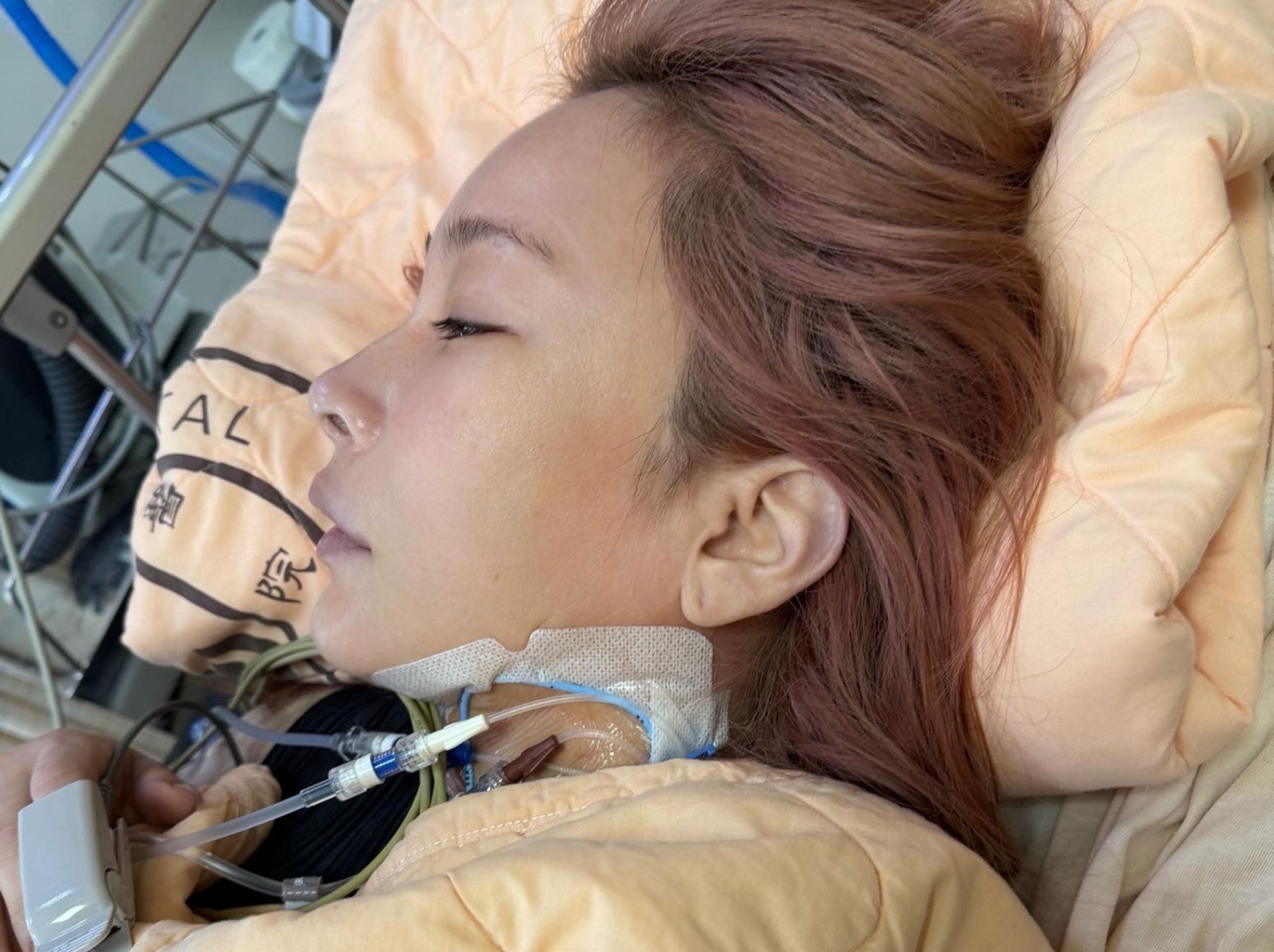 温嵐歷經加護病房11天，與死神拔河成功撿回一命。（翻攝自温嵐臉書）