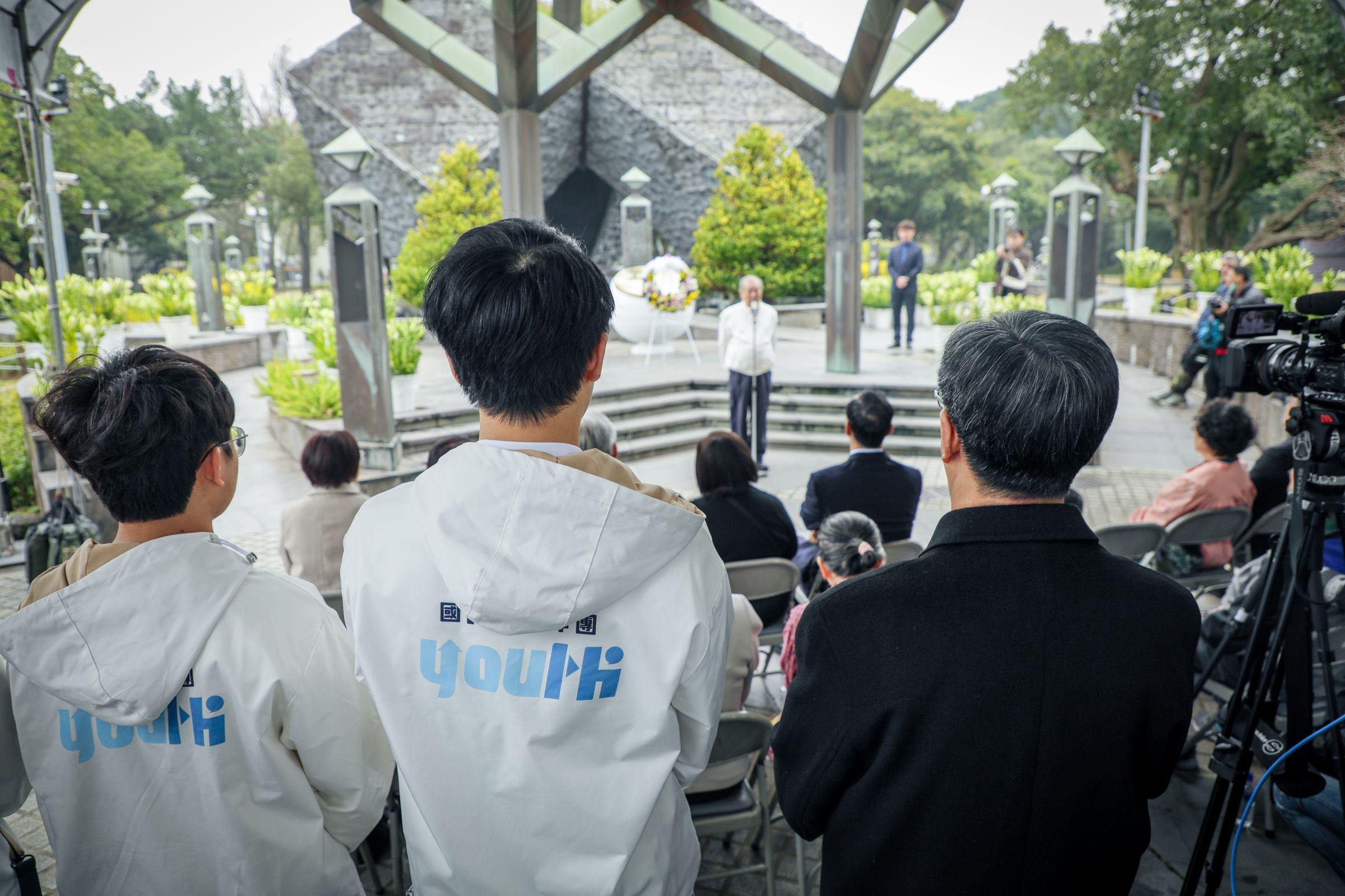 朱立倫今率國民黨高層及青年軍出席228紀念活動。（國民黨提供）