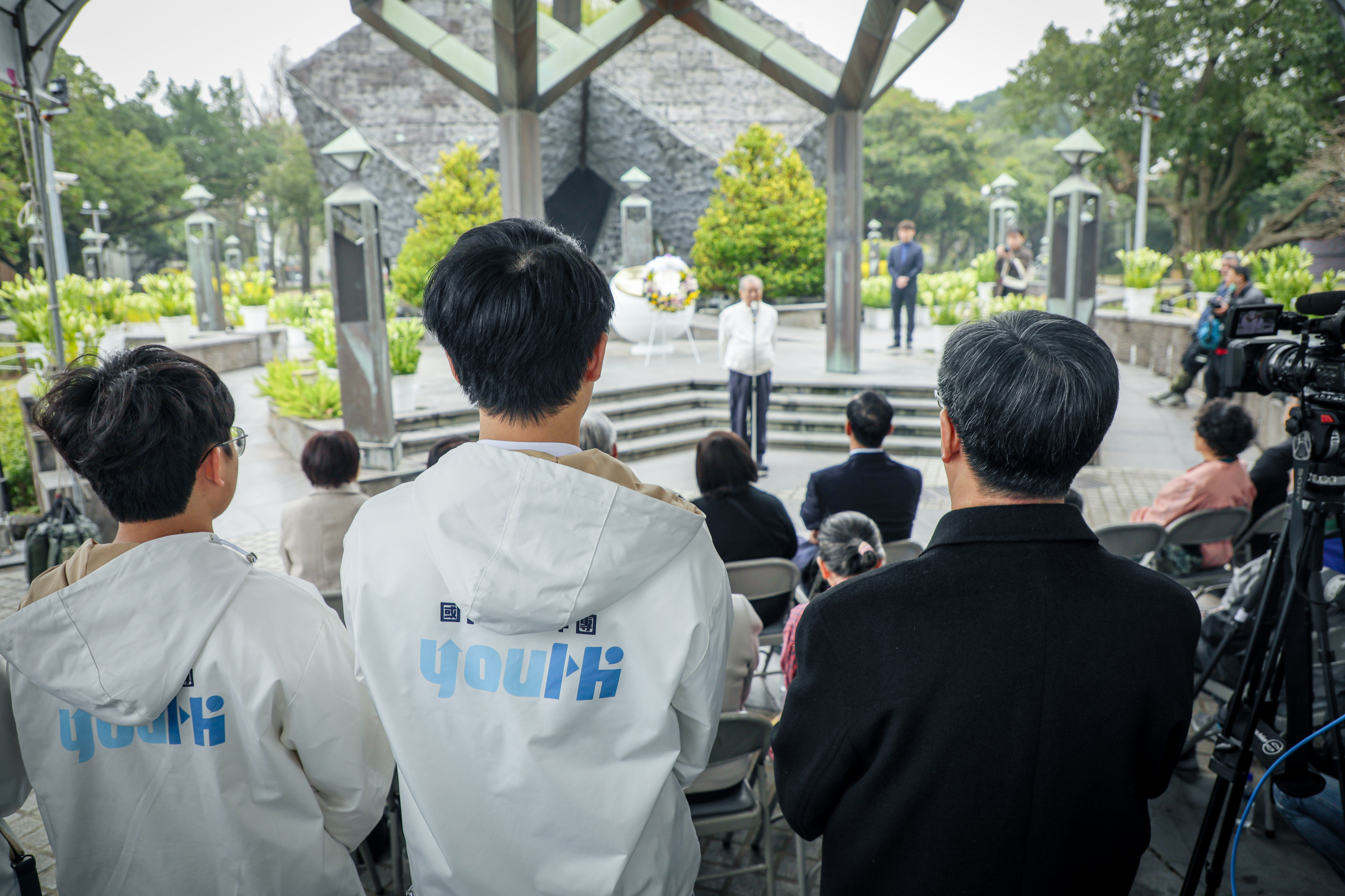 朱立倫今率國民黨高層及青年軍出席228紀念活動。（國民黨提供）