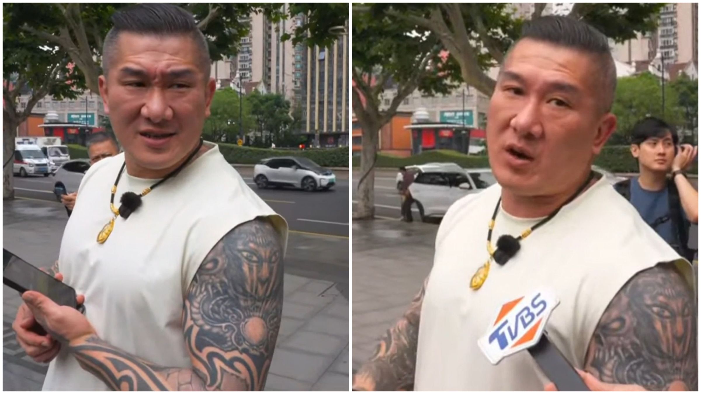 中國人突襲問「你哪國人？」，館長愣住嘆氣。（翻攝自YouTube@館長惡名昭彰）