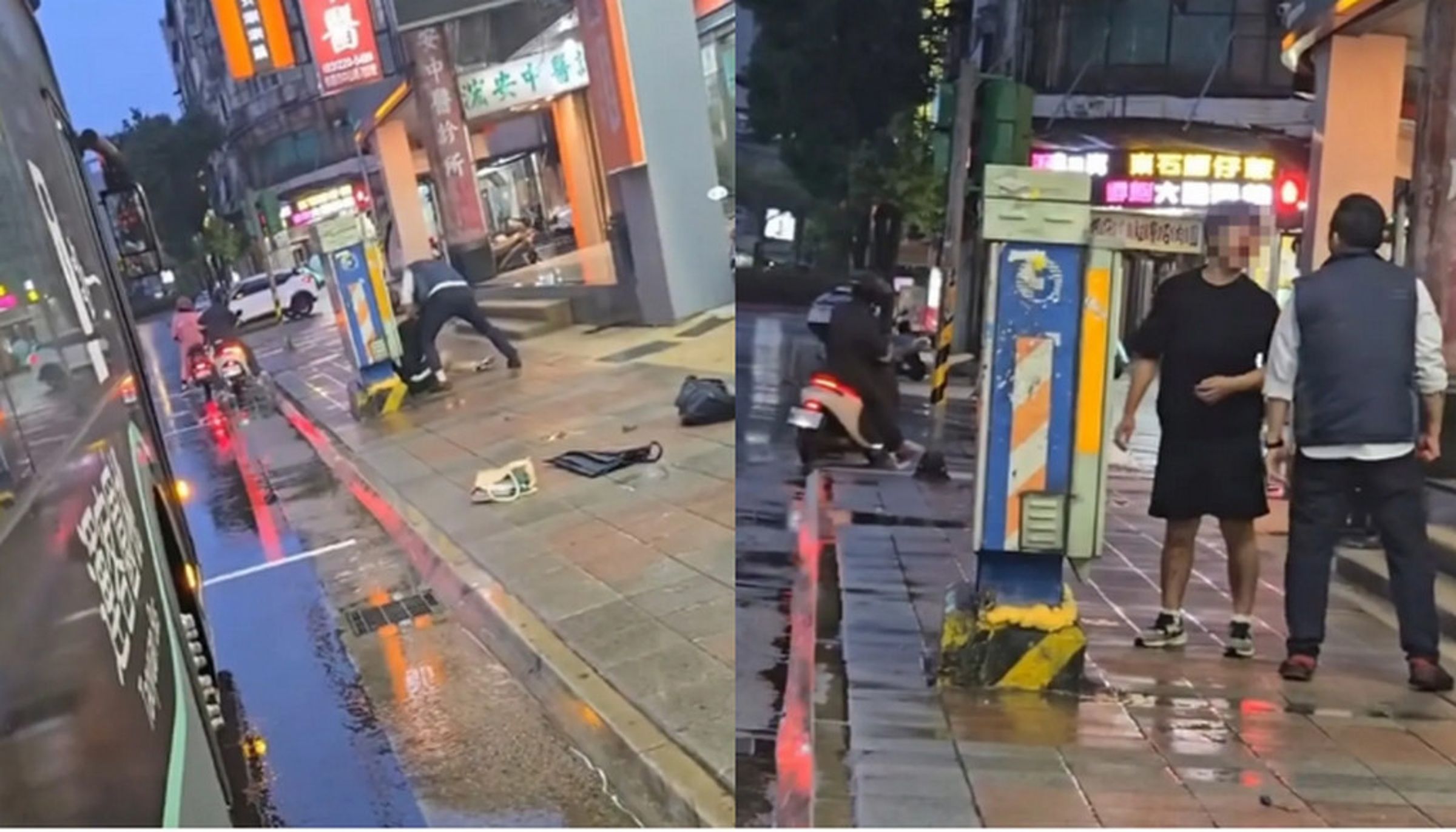 桃園客運惡司機衝下車追打學生,事後駕駛被翻出黑歷史,曾飆罵女乘客被告。(翻攝Threads@qn_taiwan)