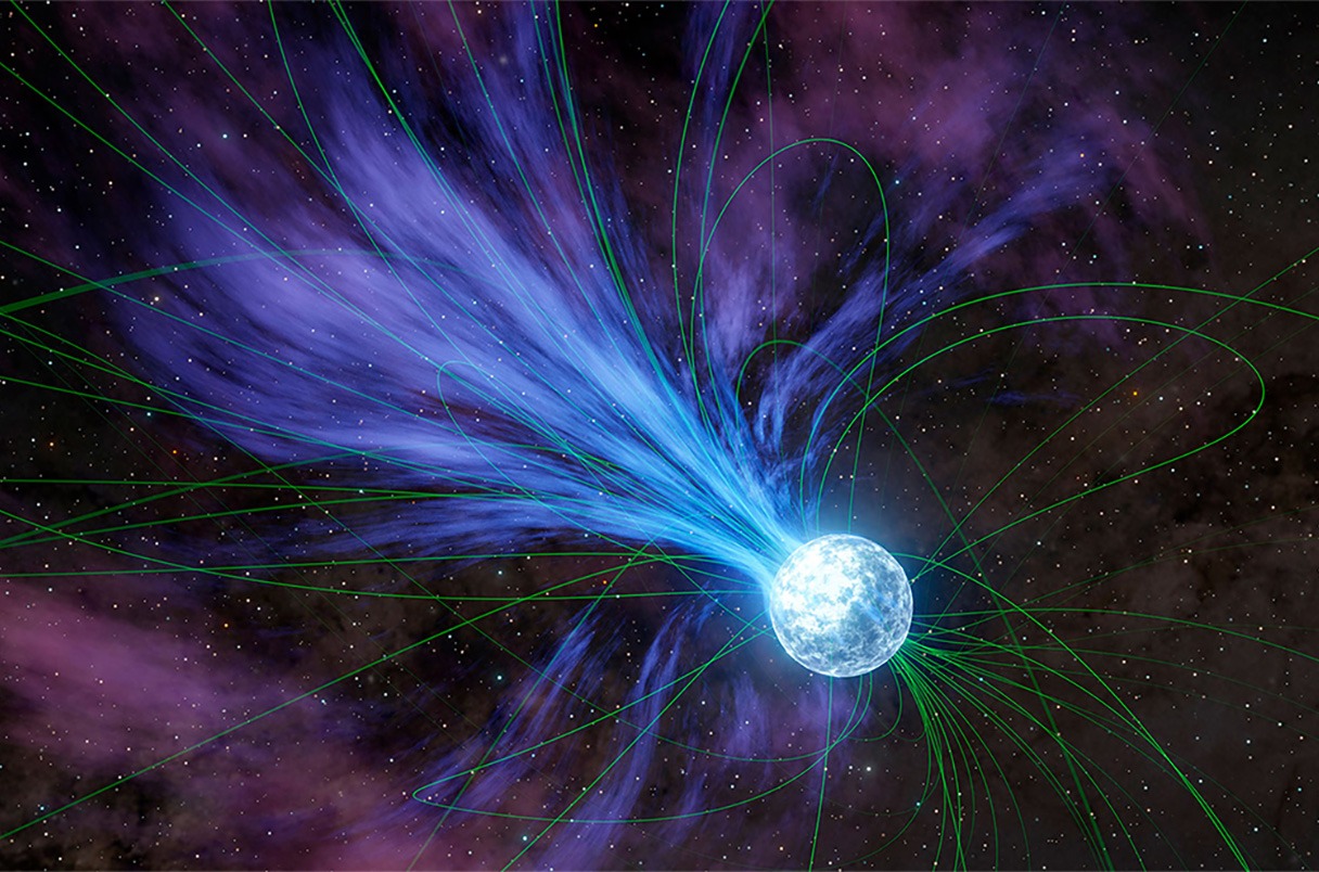 磁星爆發提供了另一個重元素誕生場所，解答了銀河系早期化學演化之謎。（NASA/JPL-Caltech）