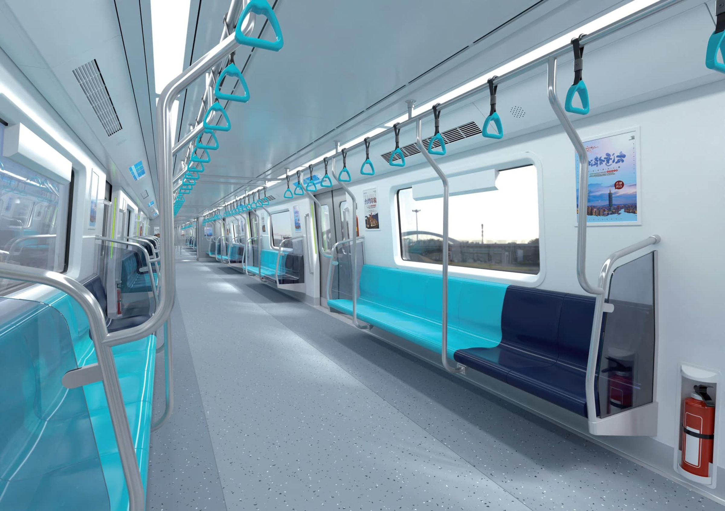 台北捷運將引進新型車廂,內裝照也曝光。(翻攝自台北捷運 Metro Taipei臉書)