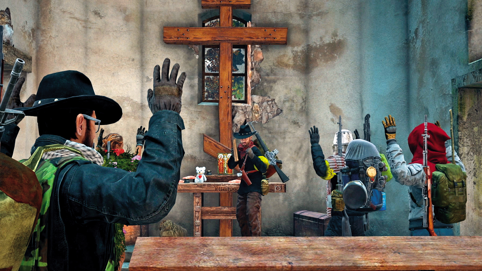 三位創作者進入喪屍生存遊戲《DayZ》，對玩家與他們所組成的隊伍進行九百六十三小時的跟拍與訪談。（鏡象電影提供）