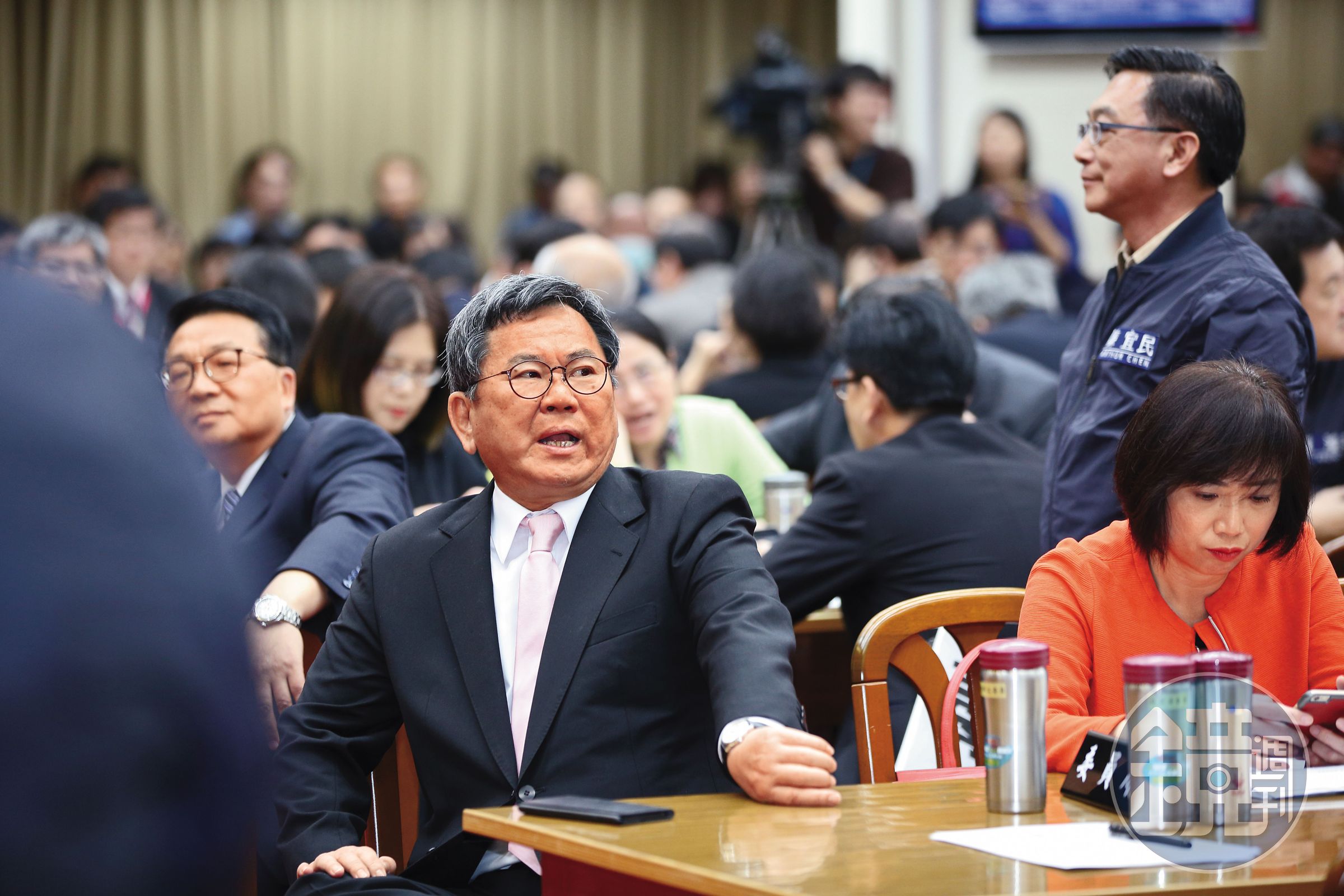 前立委陳明文(圖)遭控不請自來,在會議中對官員下指導棋、嗆聲。(本刊資料照)