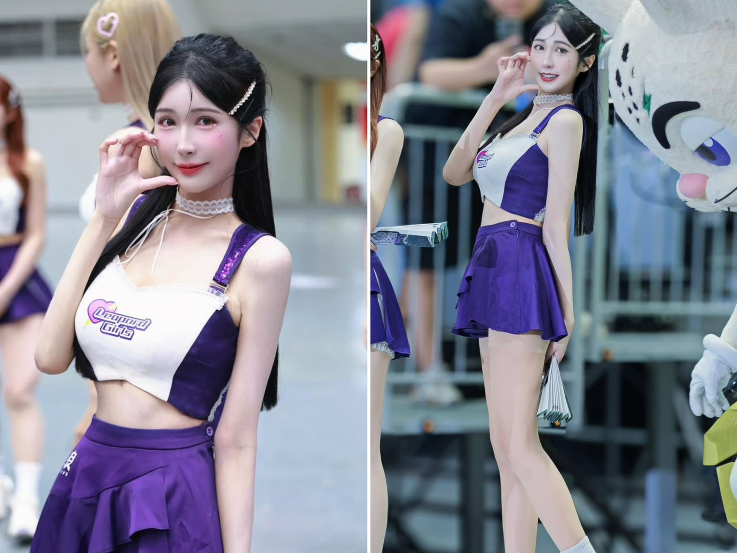 雪寶當初與好友笑笑參加台職籃啦啦隊「電豹女」徵選，最後成功以練習生身份入選，經過兩年的洗禮人氣直線狂飆。（圖片來源／雪寶IG（帳號yzx_430）