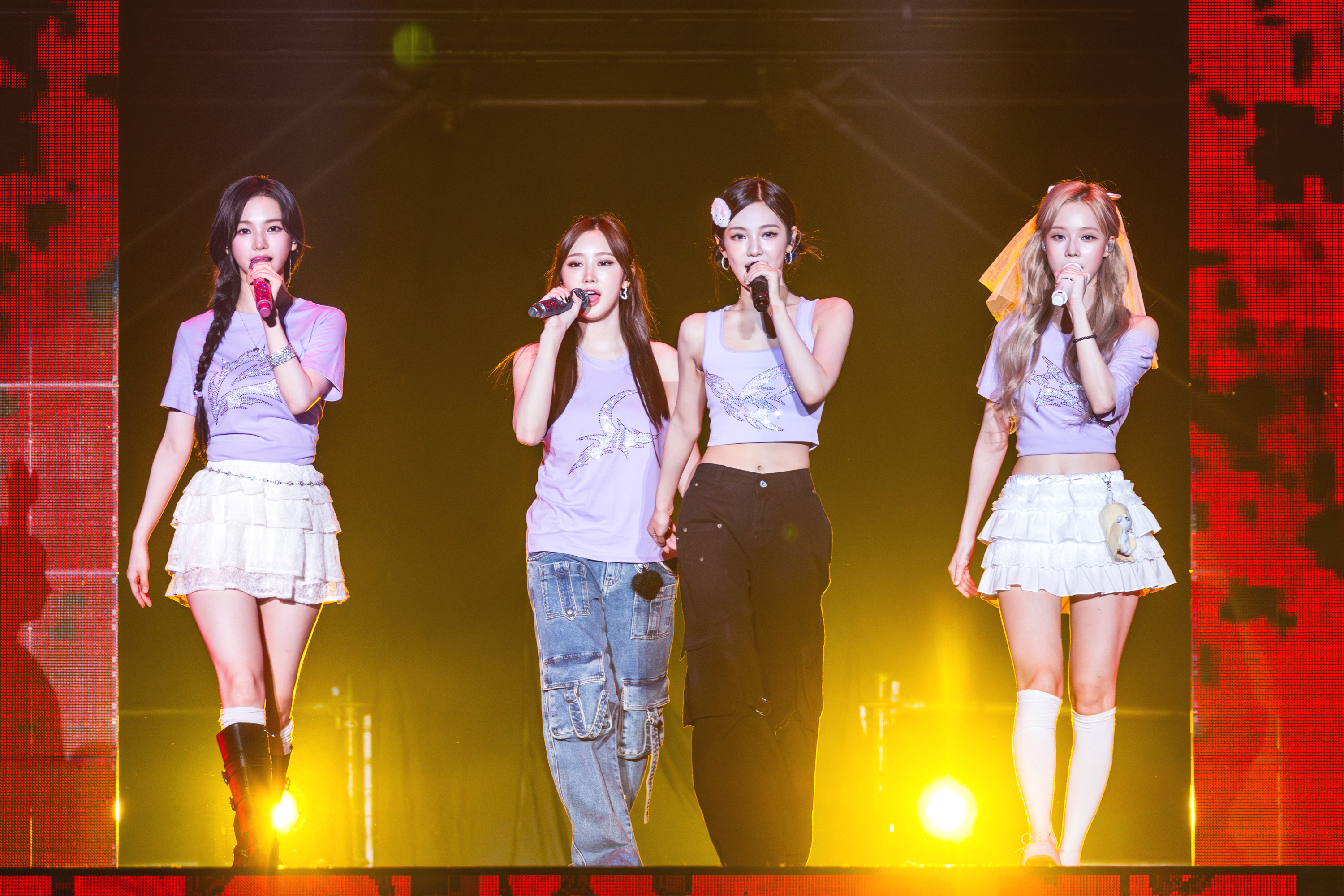aespa七夕情人節（10日）在林口體育館舉行第二場演唱會。（iMe TW提供）
