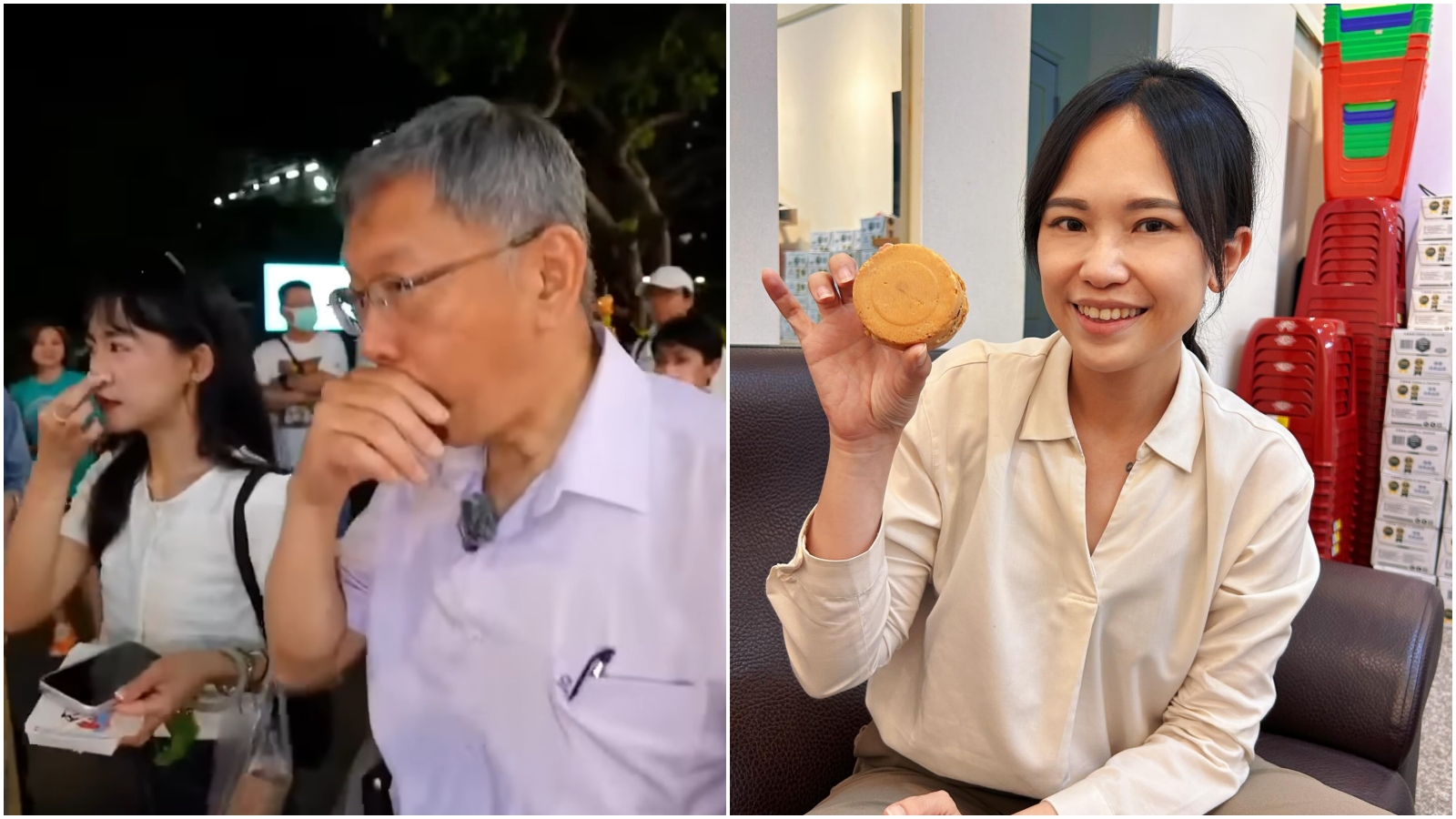 柯文哲辣椒水案竟是大烏龍，民眾黨林昱孜為誤會「不同立場人所為」道歉了。（翻攝柯文哲YT、林昱孜Threads）