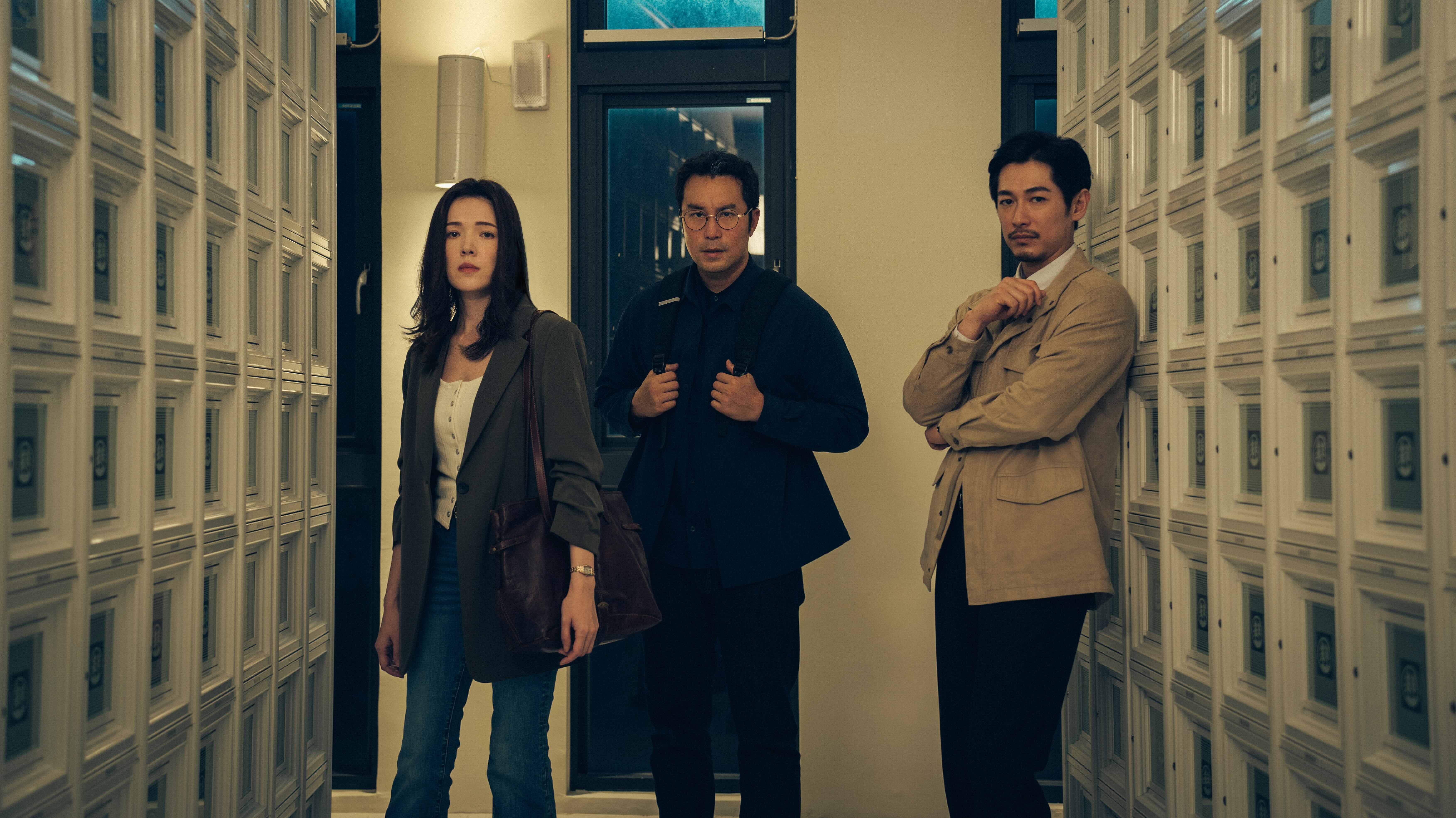 許瑋甯（左起）、張孝全、藤岡靛演出《誰是被害者：第2季》。（台北電影節提供）