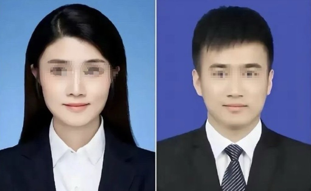 徐姓女行員（左）在公司群組舉報馬姓長官（右），利用職務之便對自己施壓，性侵得逞。（翻攝自微博）