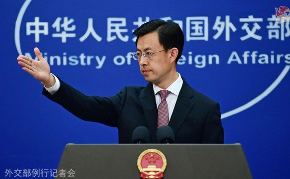 中國外交部今日表達「堅決反對」並呼籲美國能切實恪守一個中國原則和中美三個聯合公報。（翻攝自中國外交部官網）